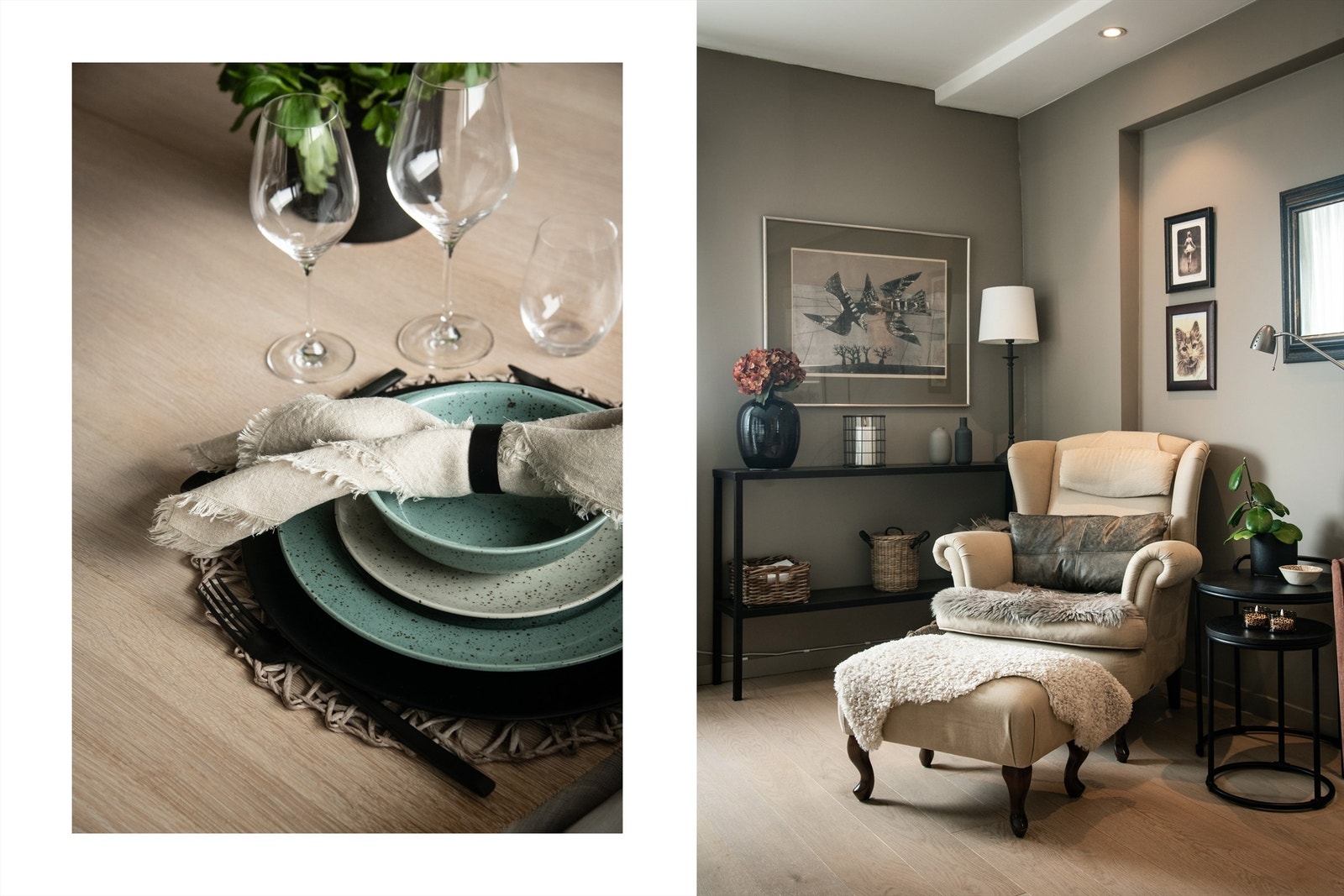 Gjennomtenkte detaljer og materialvalg skaper en lun og innbydende atmosfære. Galleribilde