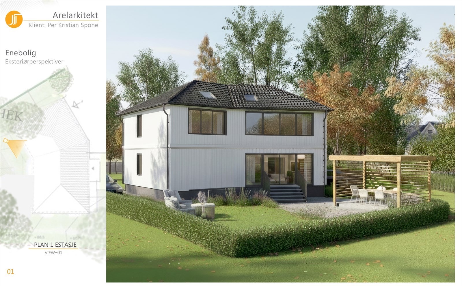 Tomt med rammetillatelse for oppføring av enebolig på 171 kvm BRA Galleribilde