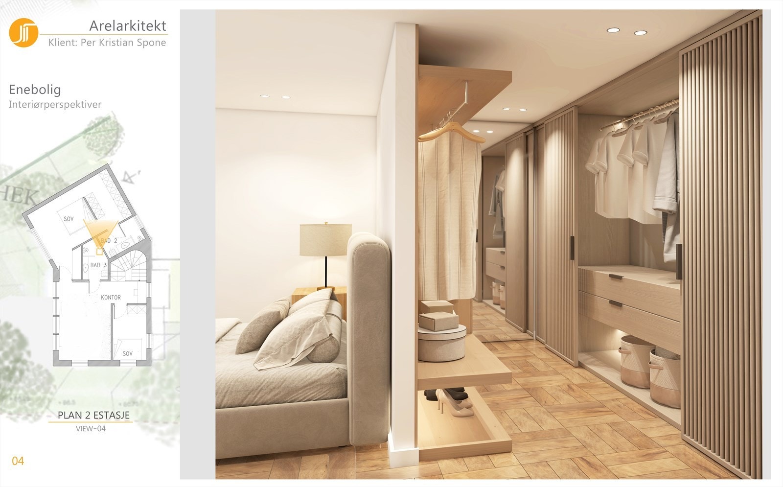 Det er planlagt 3 soverom og 3 bad + gjestetoalett, men planløsning er fleksibel med flere stuer og kan enkelt tilpasses etter ønsker og behov Galleribilde