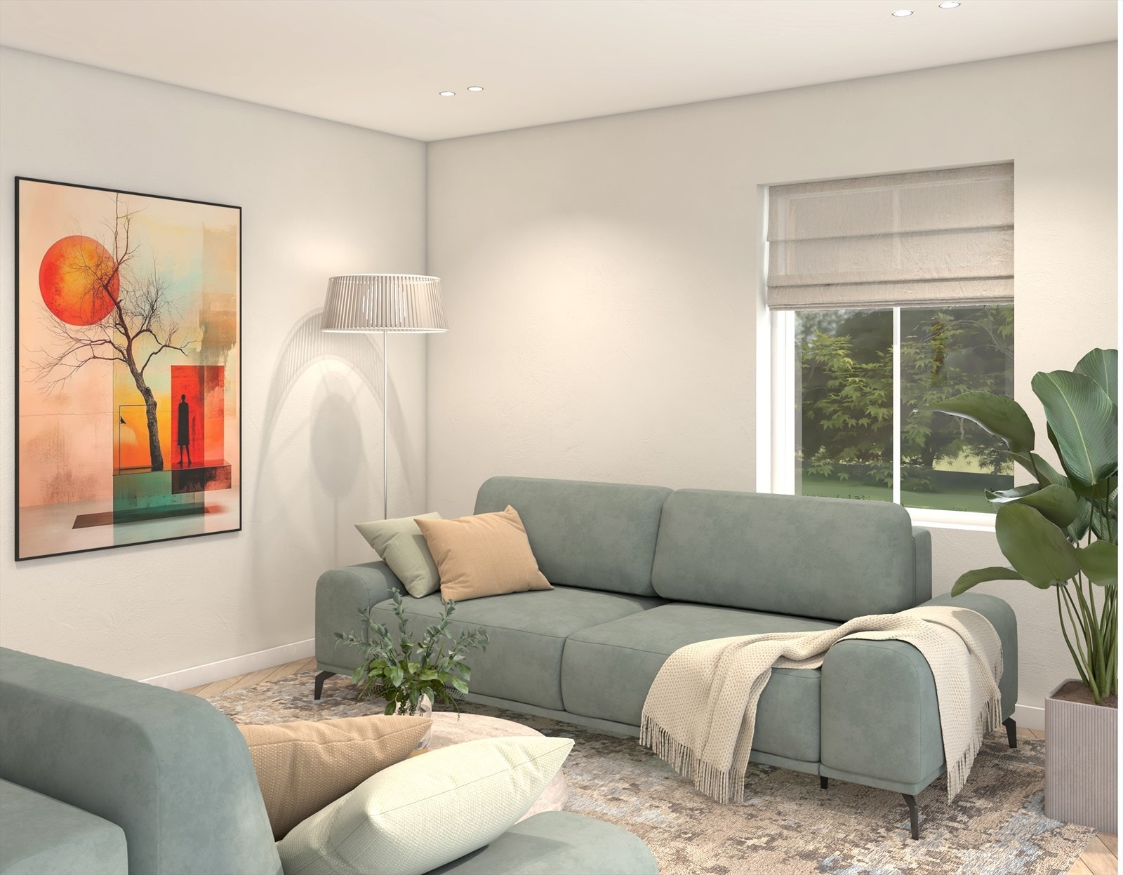 Illustrasjon Stue Galleribilde