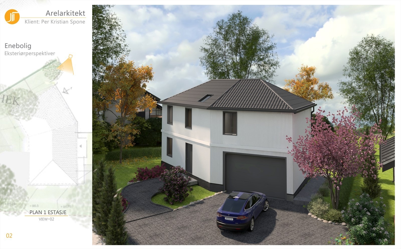 Integrert dobbelgarasje, mulighet for hybel og idylliske omgivelser Galleribilde