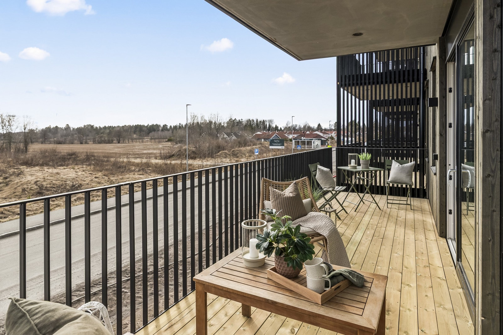 Nydelig balkong med ekstra god plass Galleribilde