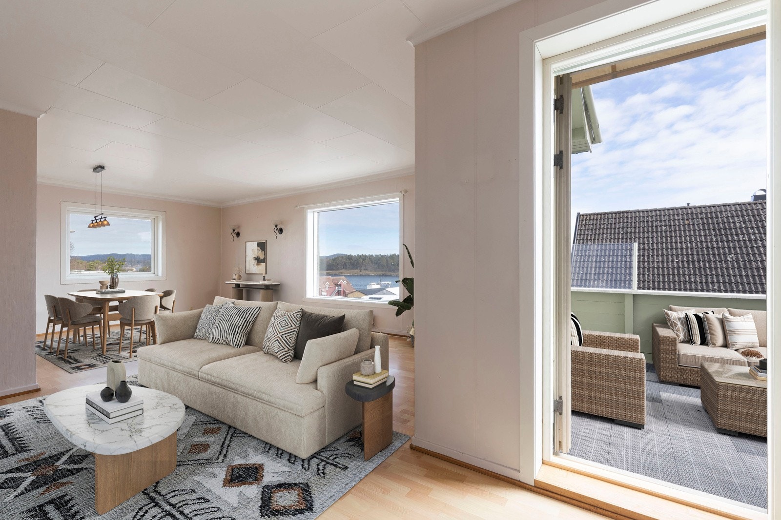 Bildet er digitalt stylet for å illustrere boligens muligheter Galleribilde