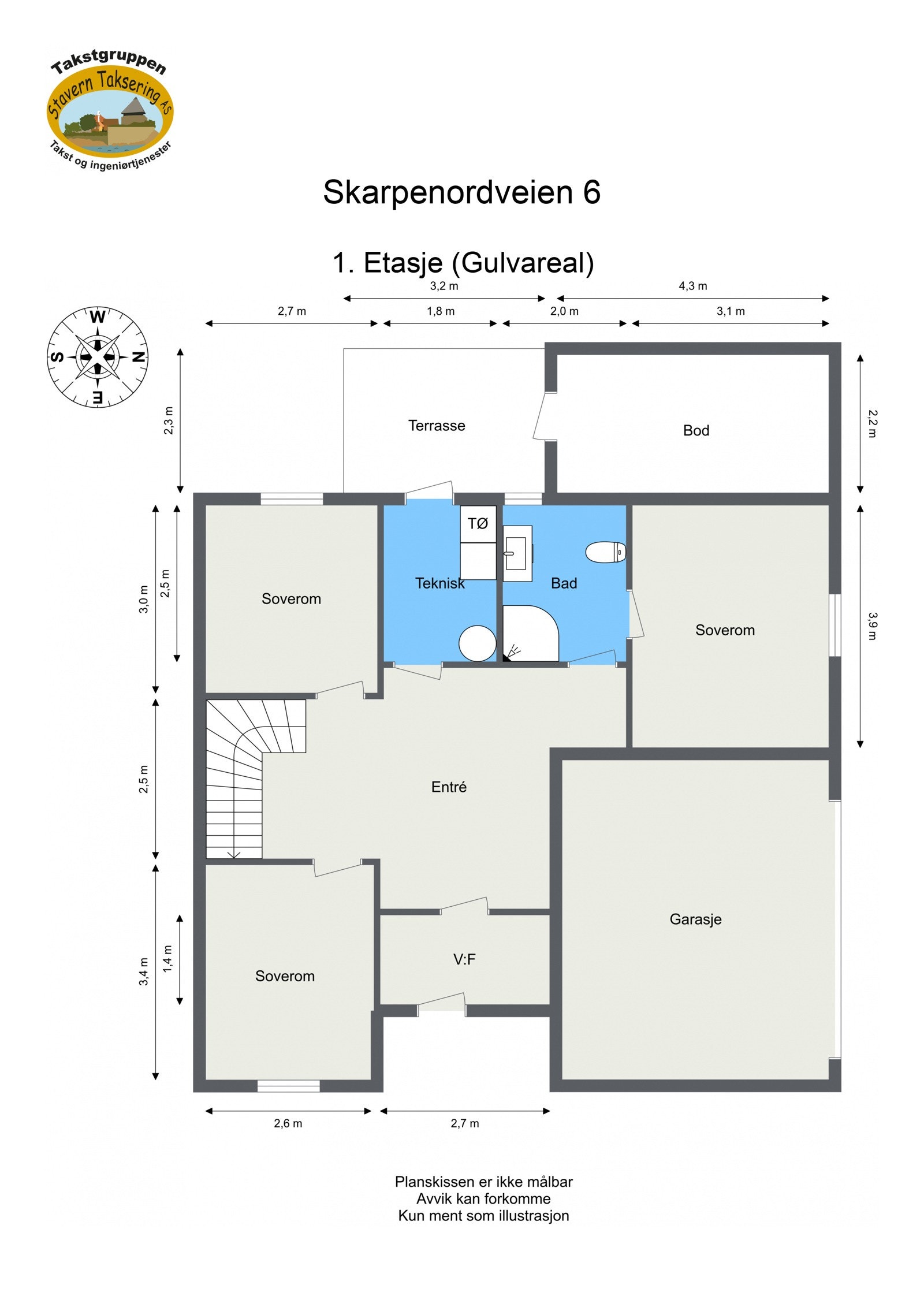 Skarpenordveien 6 - underetasje Galleribilde
