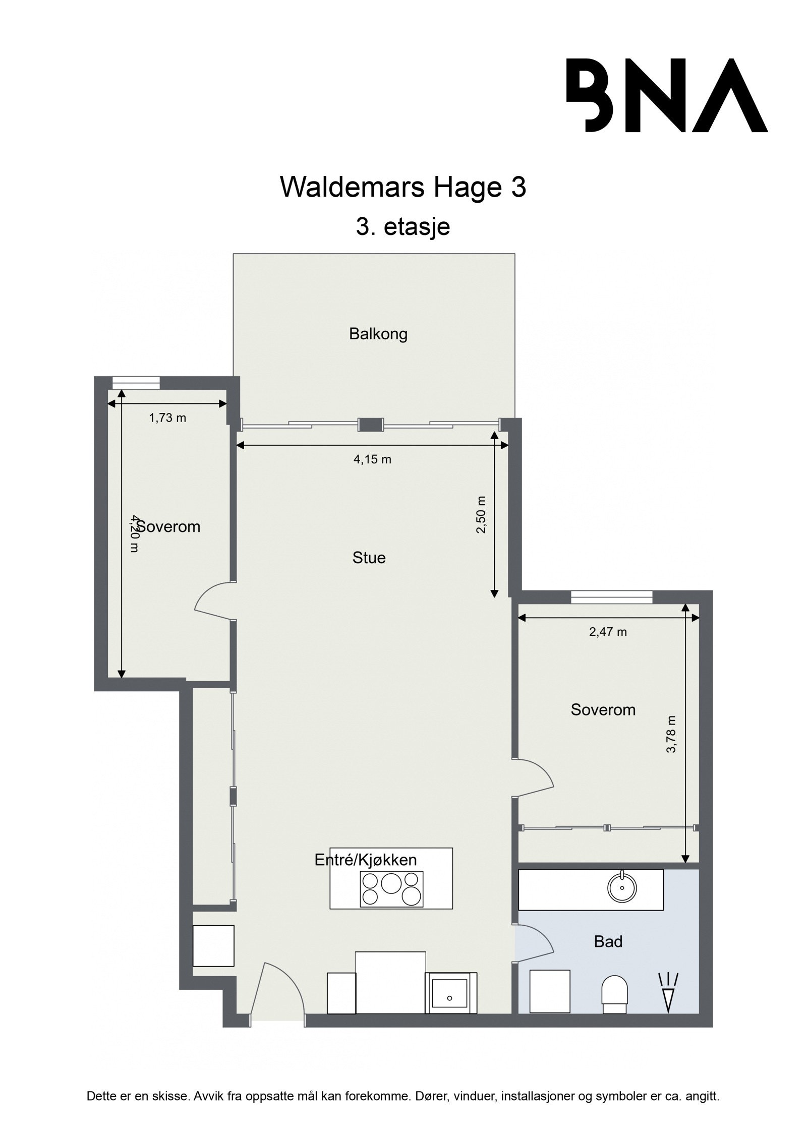 Plantegning Galleribilde