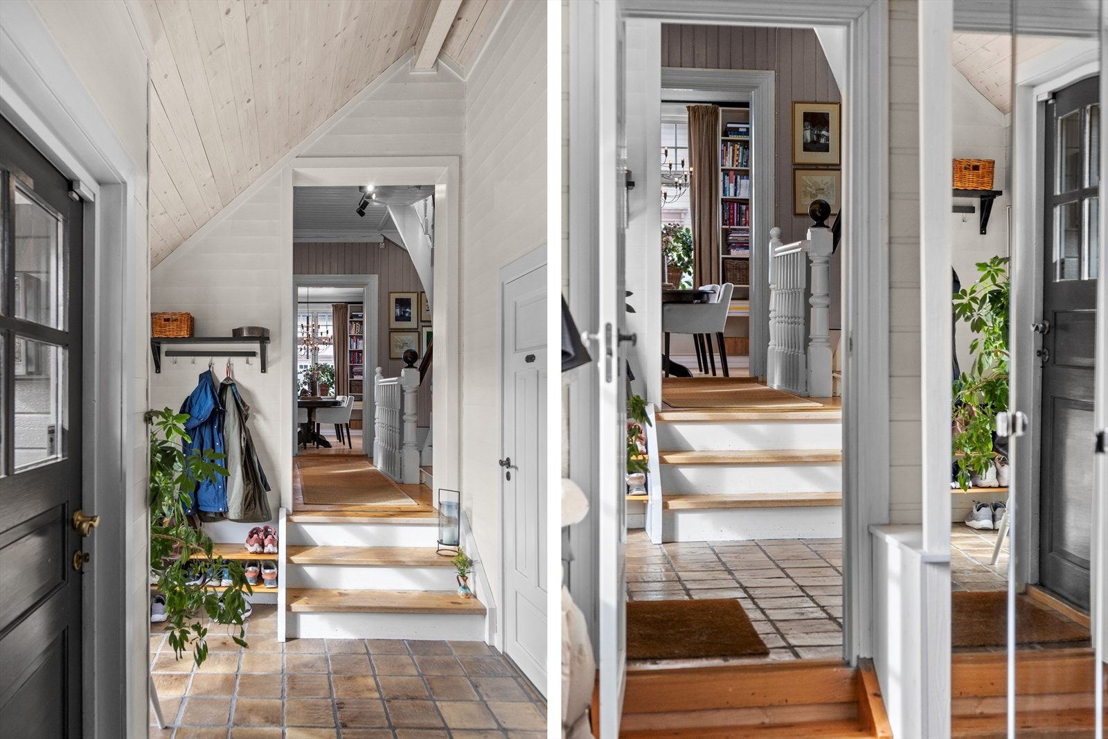 Det er varmekabler under det flislagte gulvet. Galleribilde