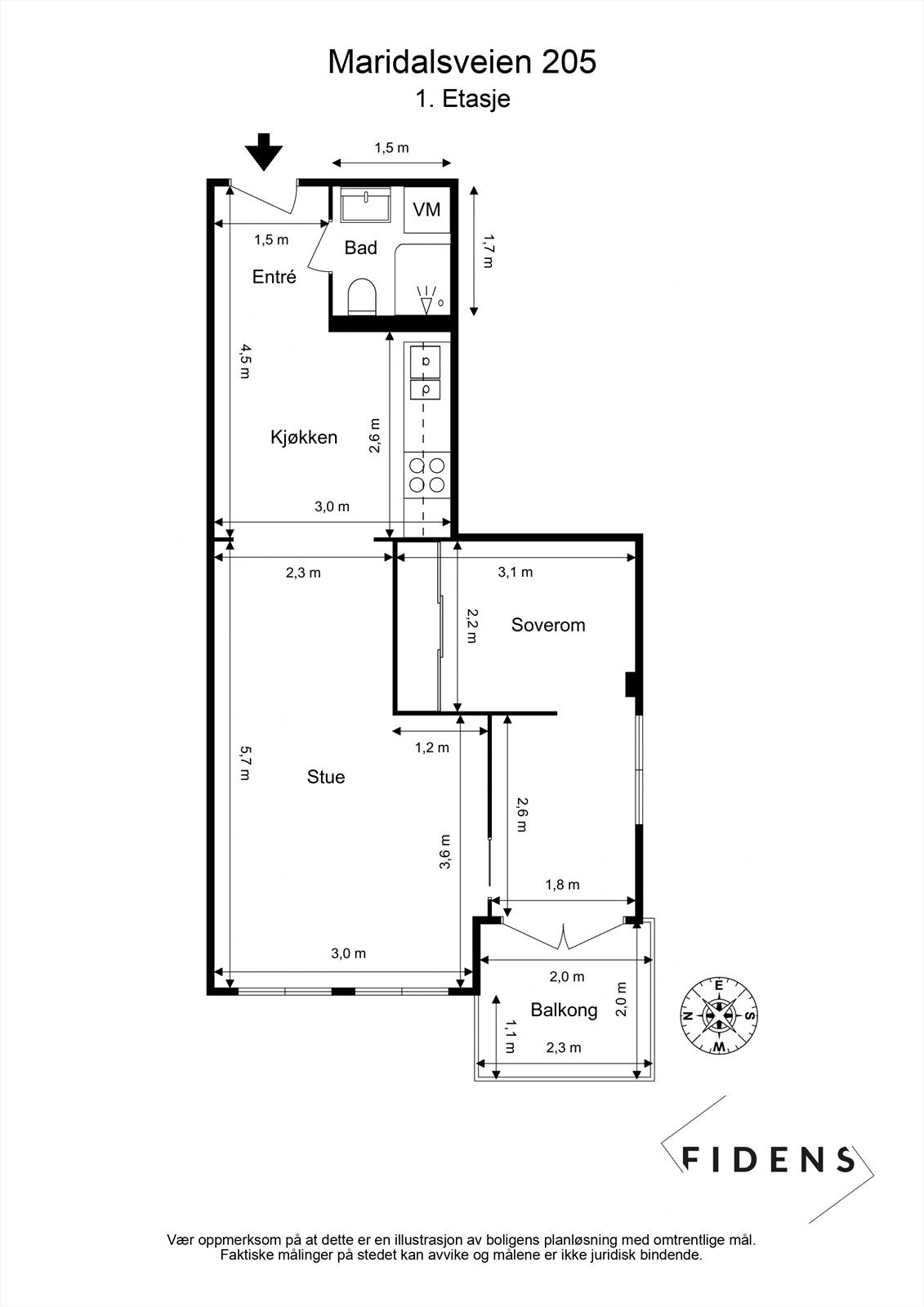 Plantegning (avvik kan forekomme) Galleribilde