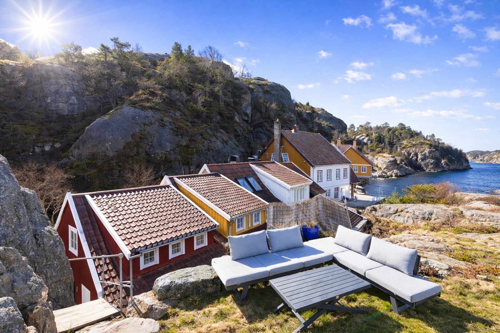 Pent opparbeidet uteområde. Galleribilde