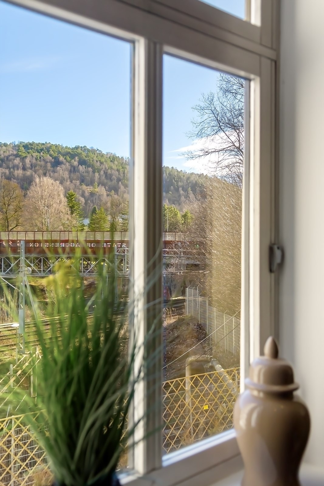 Utsikten som kan nytes fra den nye balkongen i mai. Galleribilde