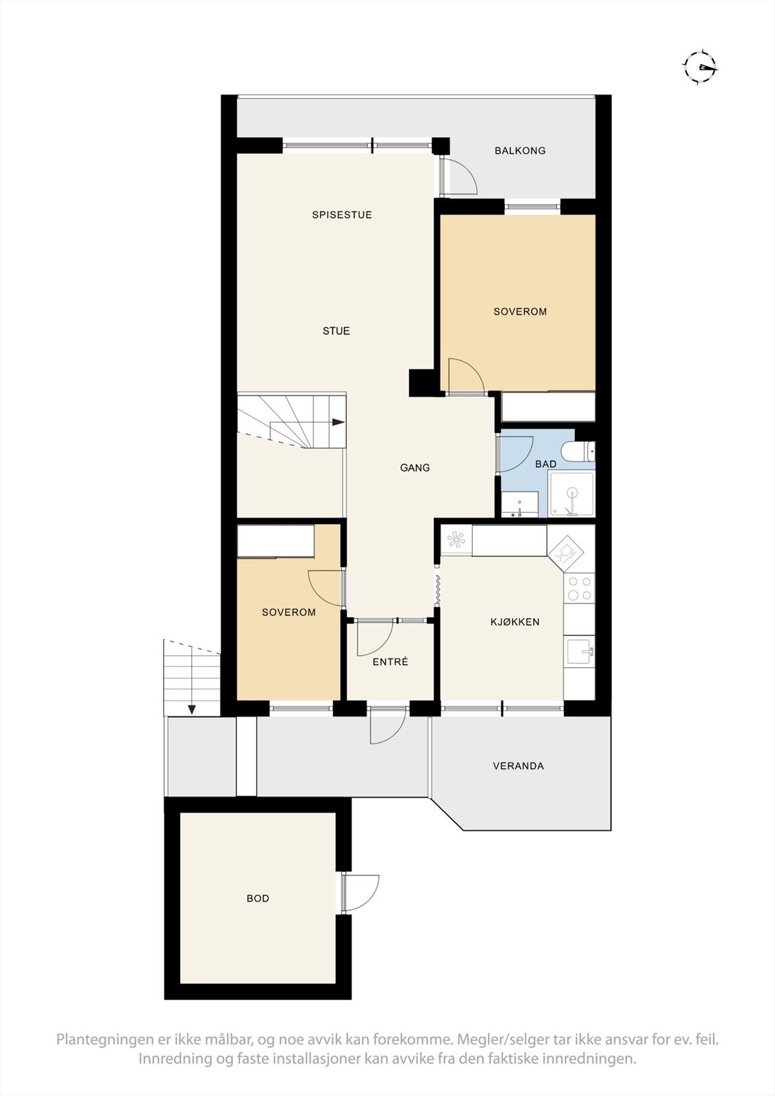 Plantegning 1. etasje Galleribilde