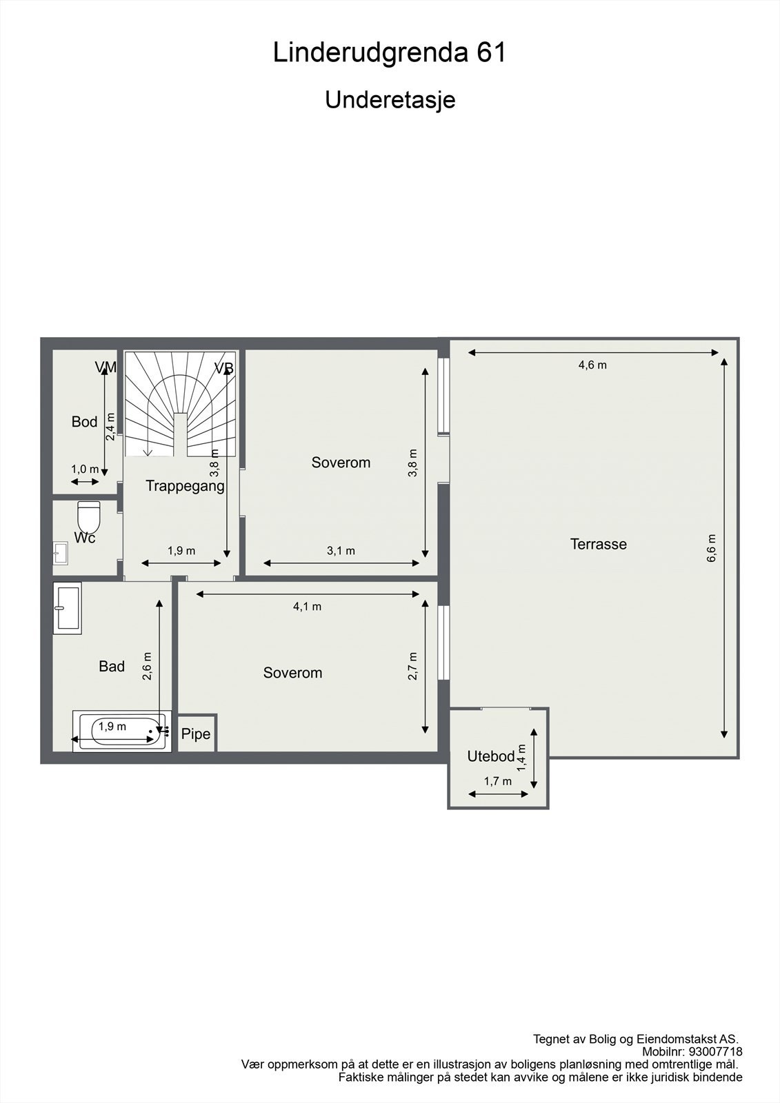 Linderudgrenda 61 - 2D - Underetasje. Galleribilde