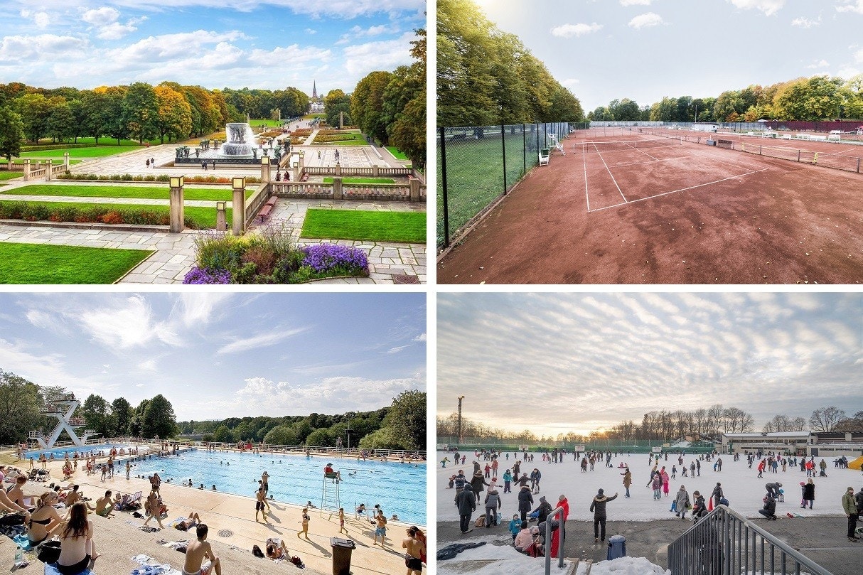 Kort vei til Frognerparken og Colosseum med flere rekreasjonstilbud sommer og vinter. Galleribilde