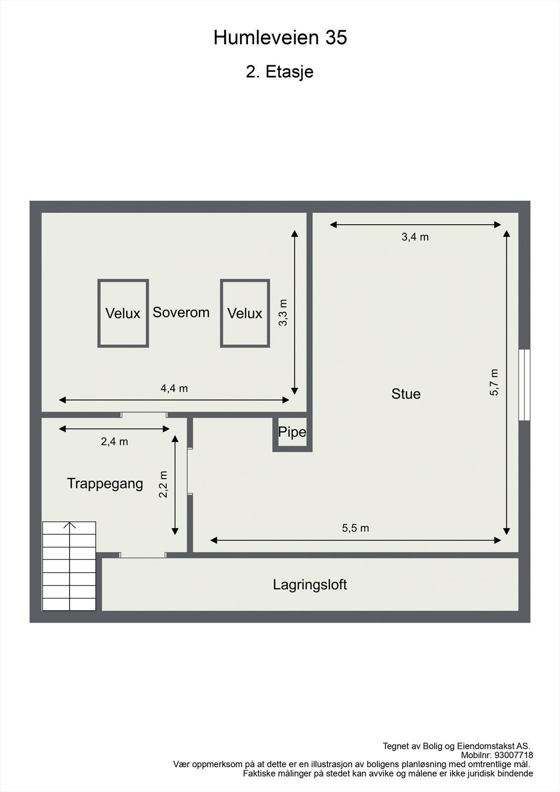 Plantegning 2. Etasje Galleribilde