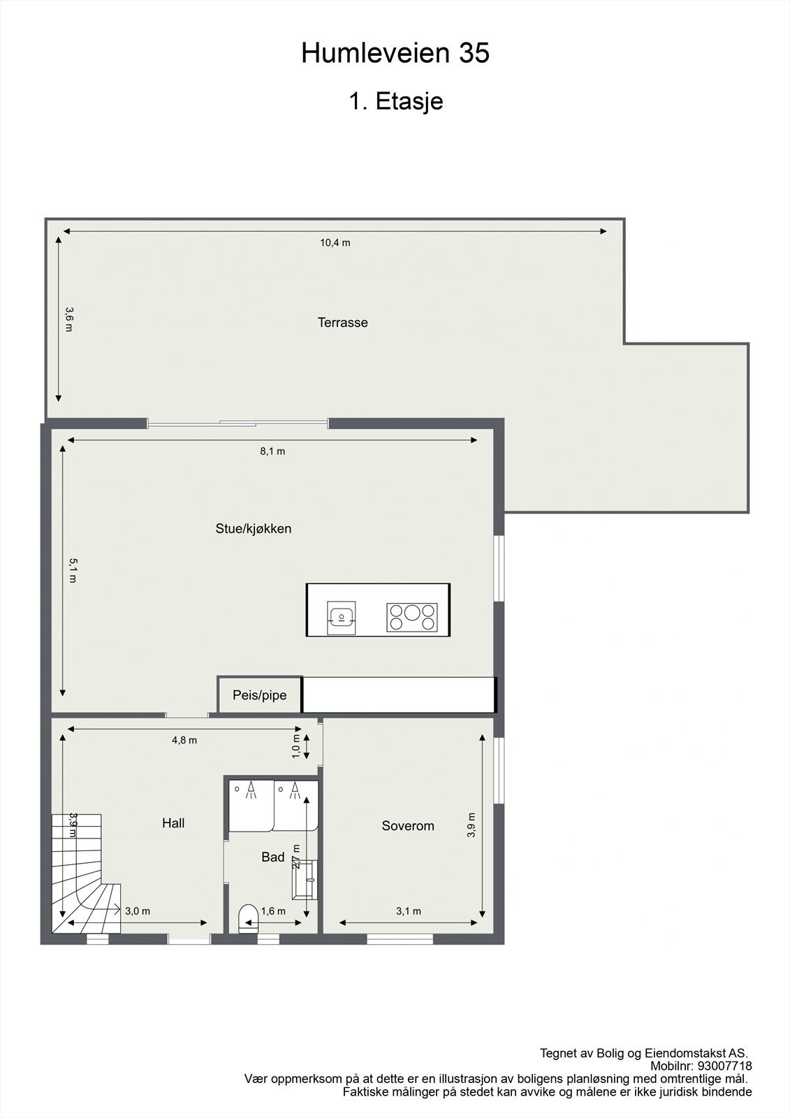 Plantegning 1. Etasje Galleribilde