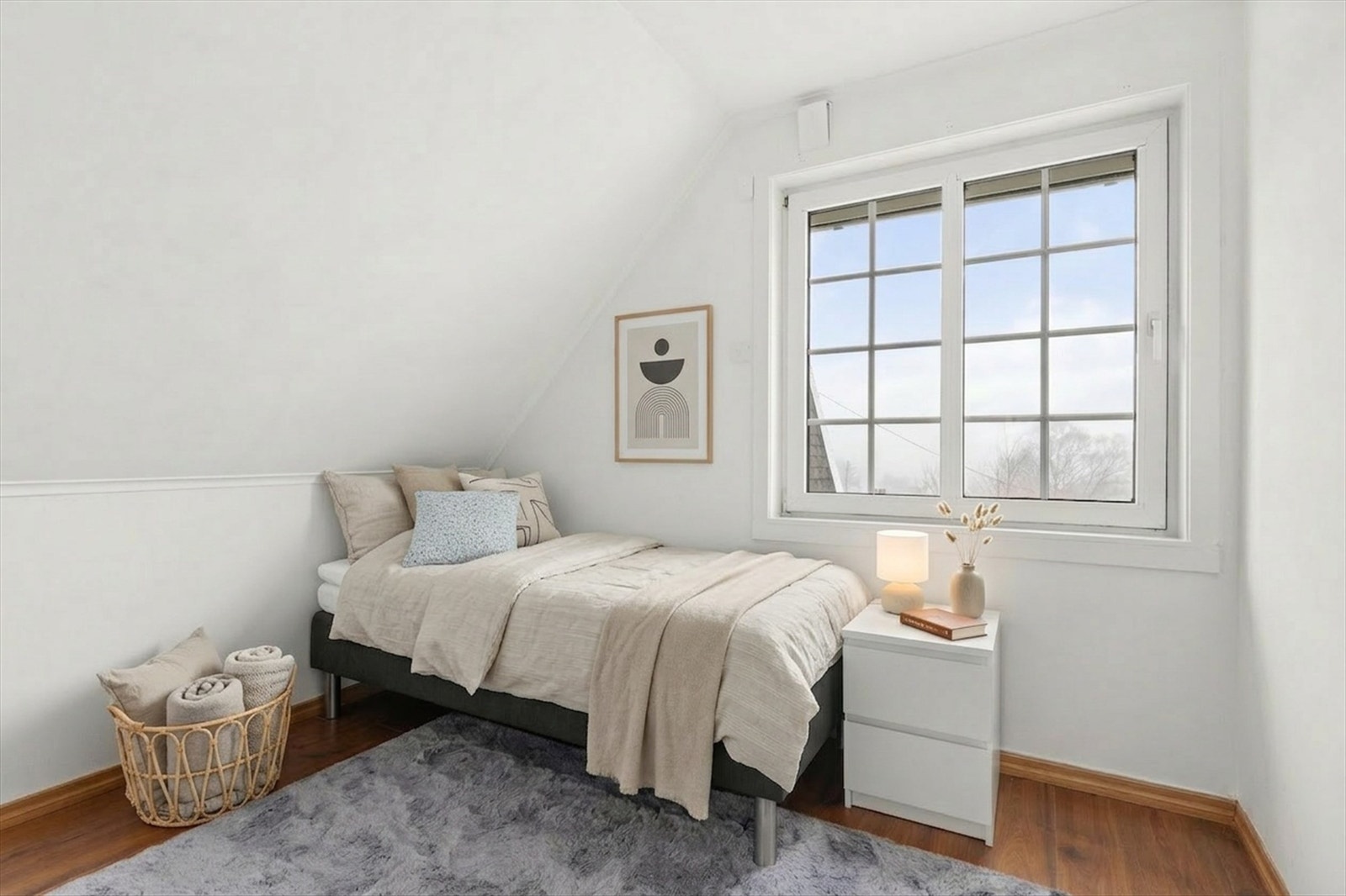 Rommet stylet med AI. Galleribilde