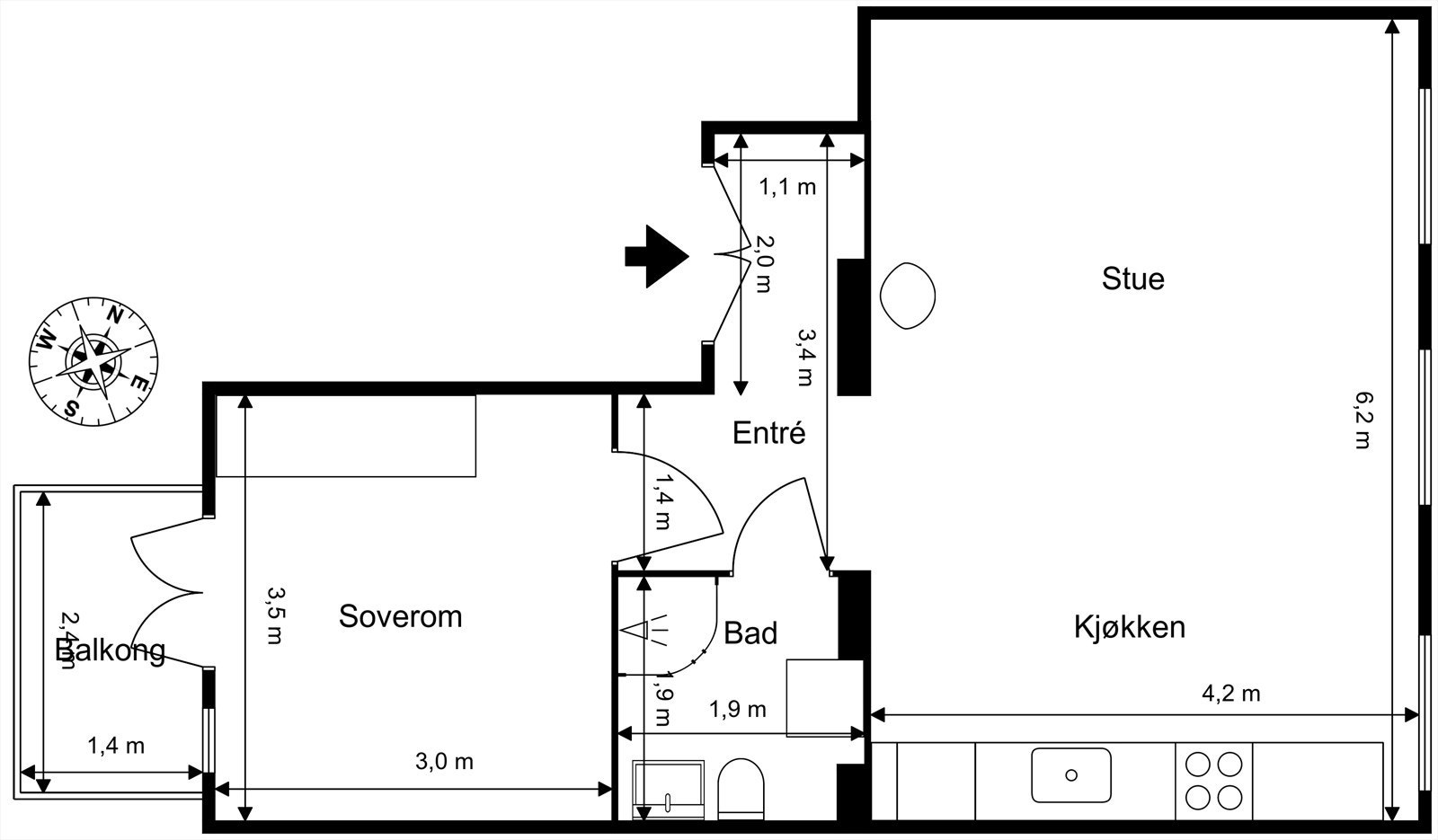Plantegning. Galleribilde