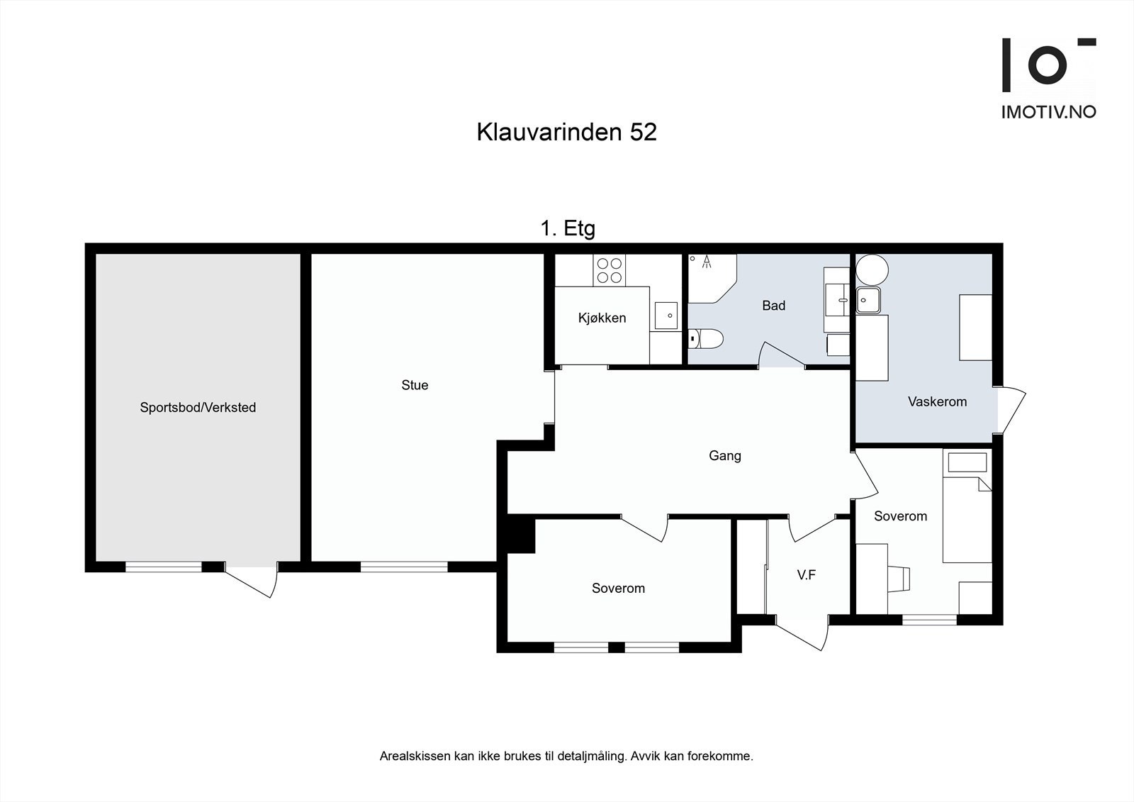 Plantegning underetasjen: Under etasjen: Vindfang (3,7 kvm.), hall (13,6 kvm.), stue (21,5 kvm.), soverom 4 (9 kvm.), soverom 5 (7,5 kvm. ), bad (6,2 kvm.), kott (ca. 1 kvm.), vaskerom / bod (29 kvm.), sportsbod / verksted (20,7 kvm.) Galleribilde
