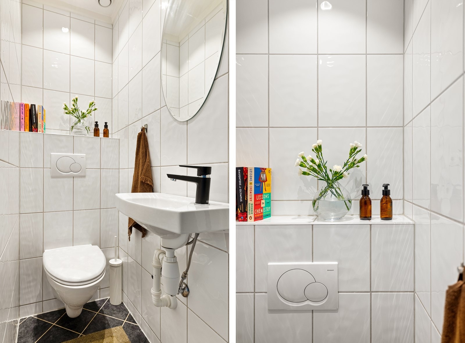 WC rommet ble også oppgradert i 2005 og har varmekabler i gulv. Galleribilde