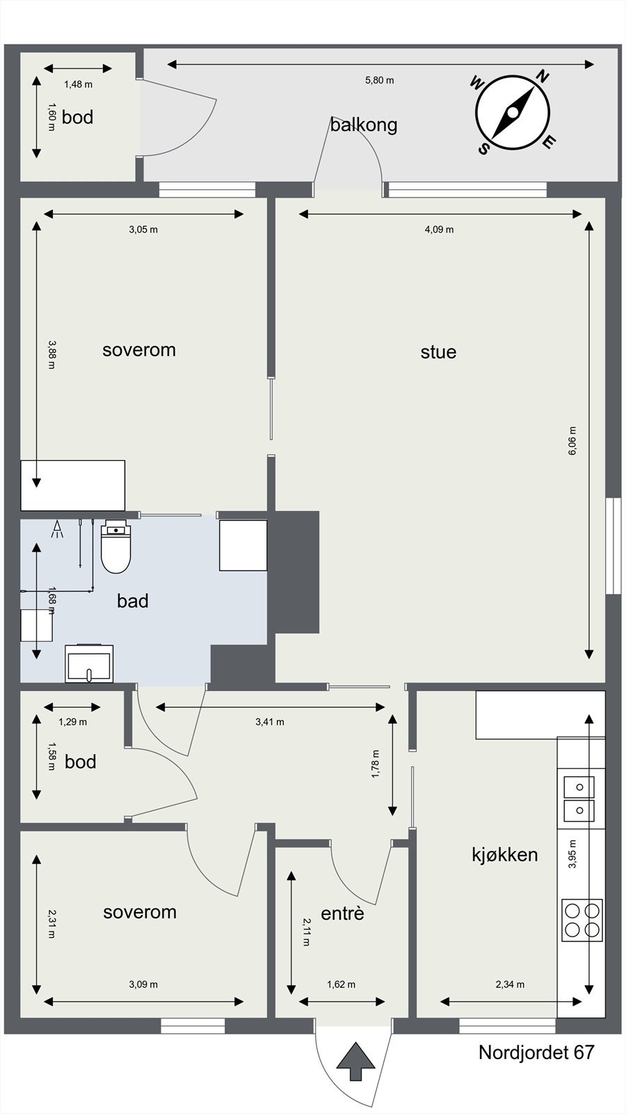 Plantegning Galleribilde