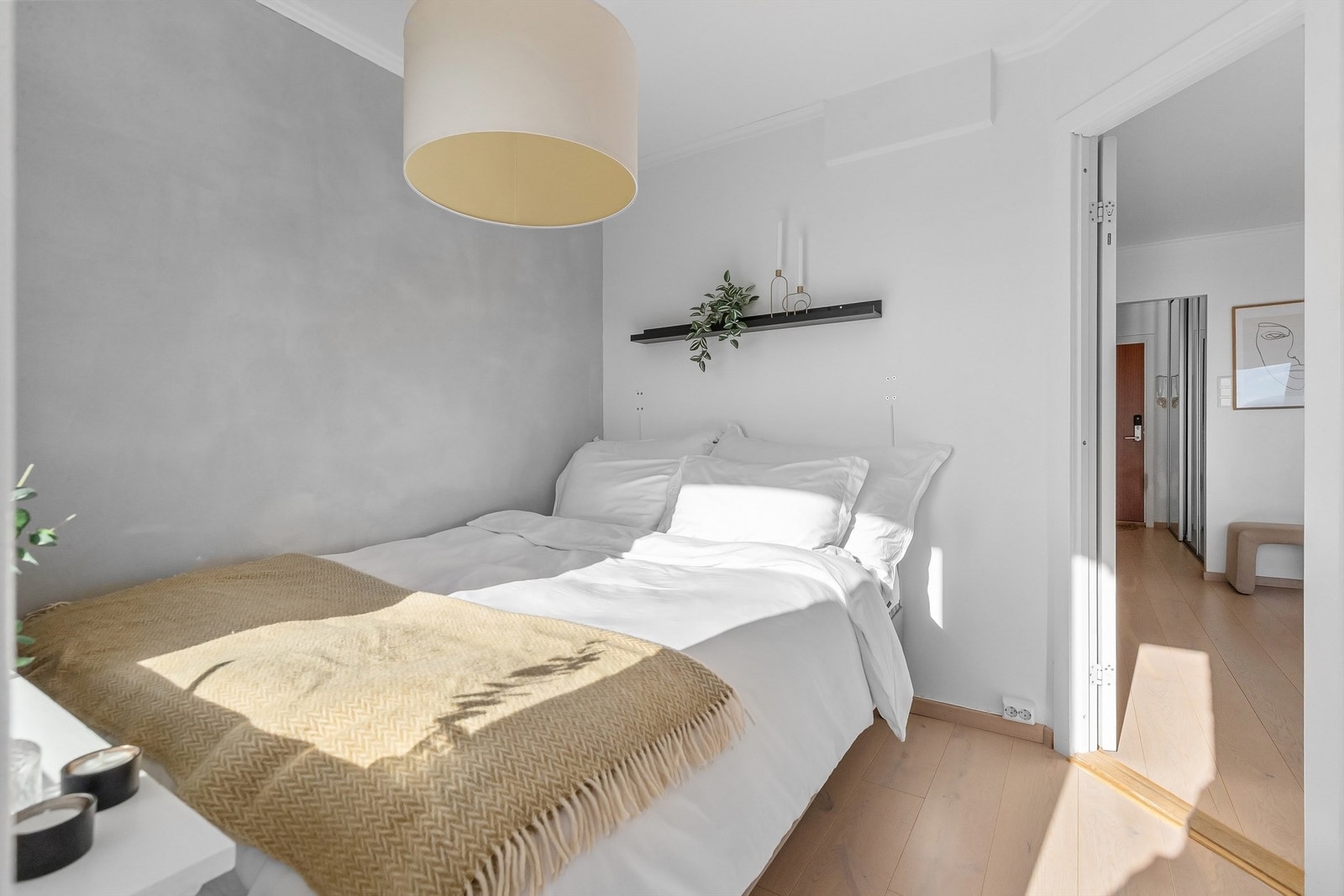 Leiligheten består hovedsakelig av innvendige lettvegger hvor det er enkelt å endre planløsningen etter eget ønske Galleribilde