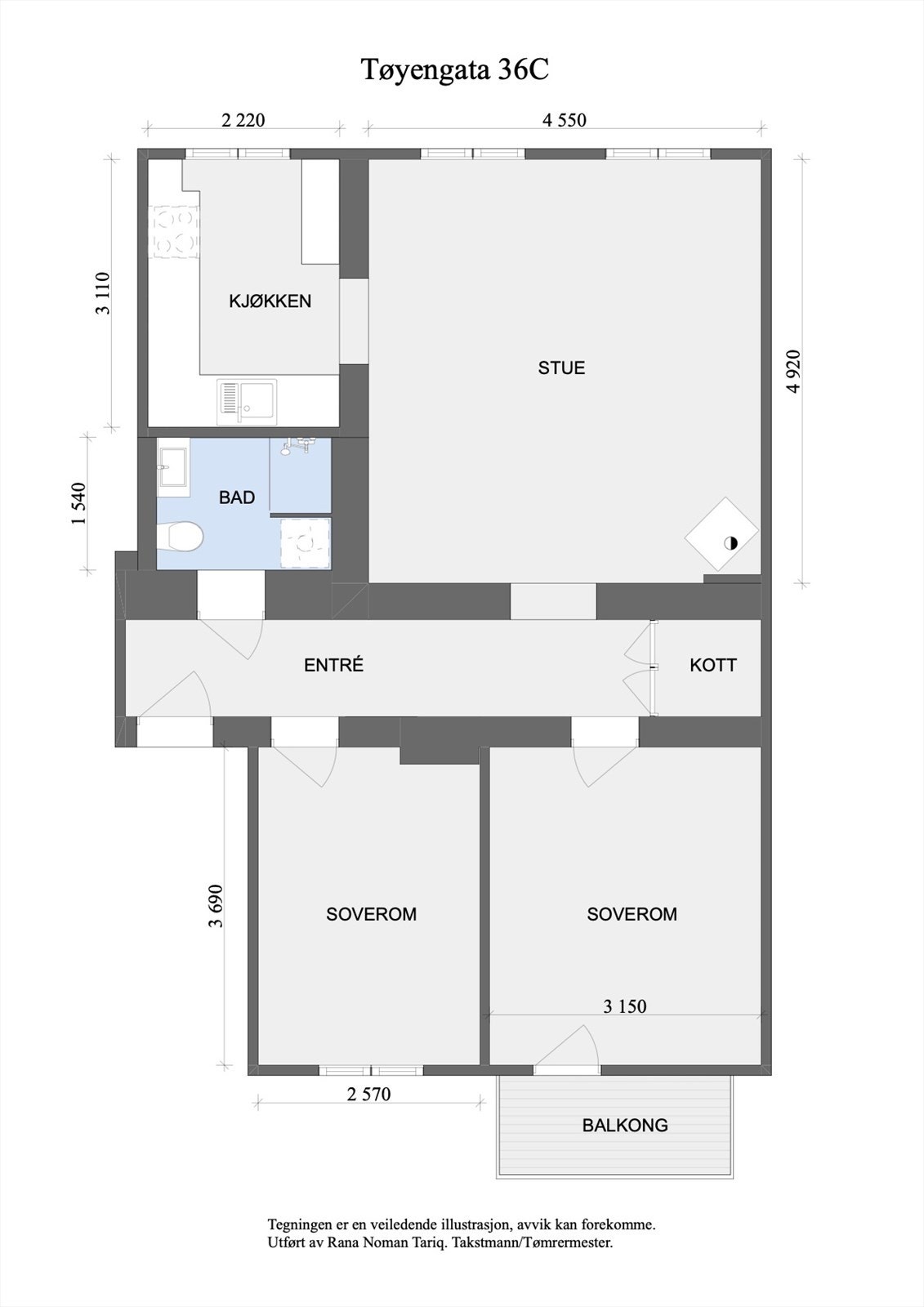 Plantegning. Leiligheten disponerer to boder i kjeller på henholdsvis ca. 5 kvm og ca. 4 kvm. Galleribilde