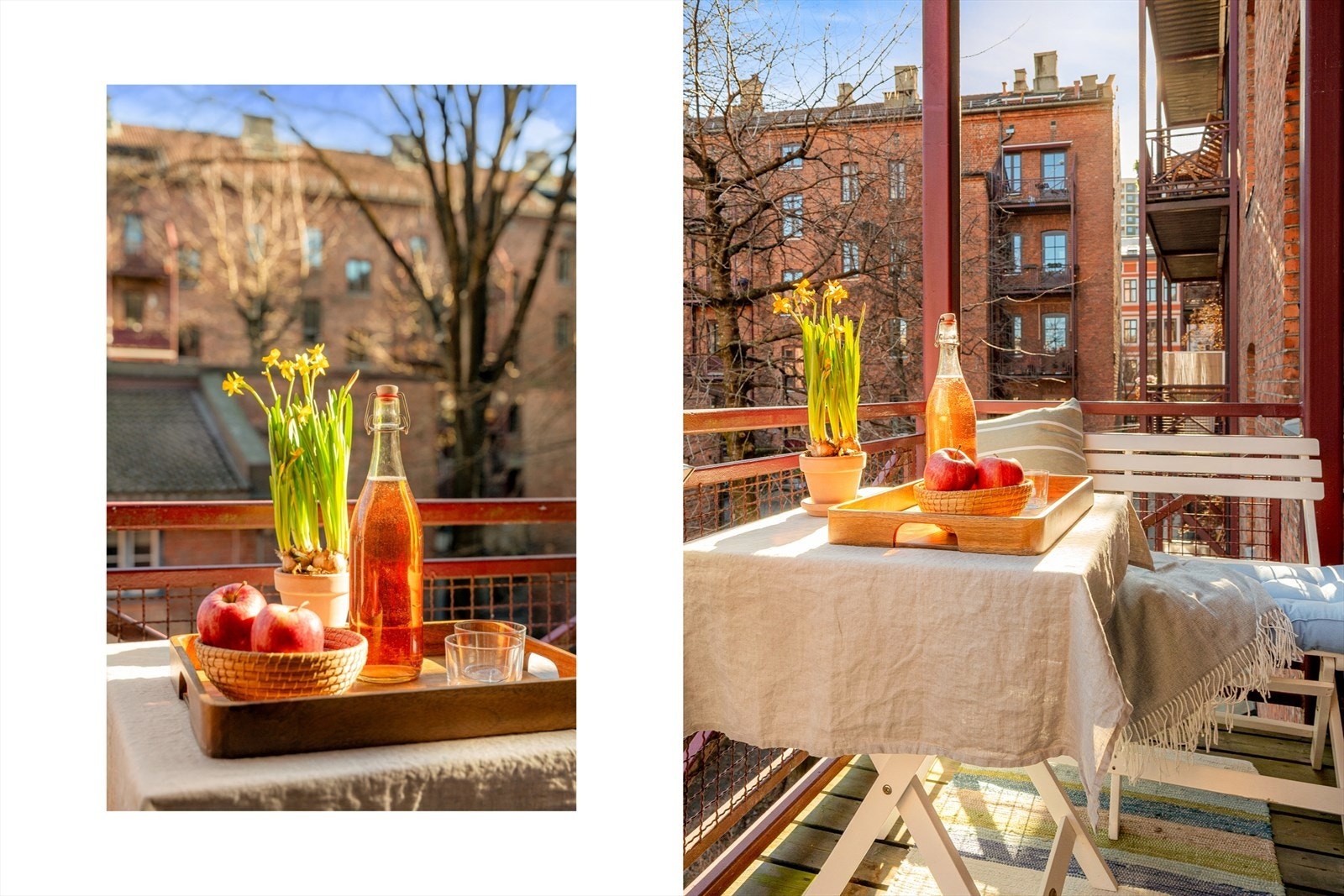 Ingenting slår en deilig frokost i morgensolen! Galleribilde