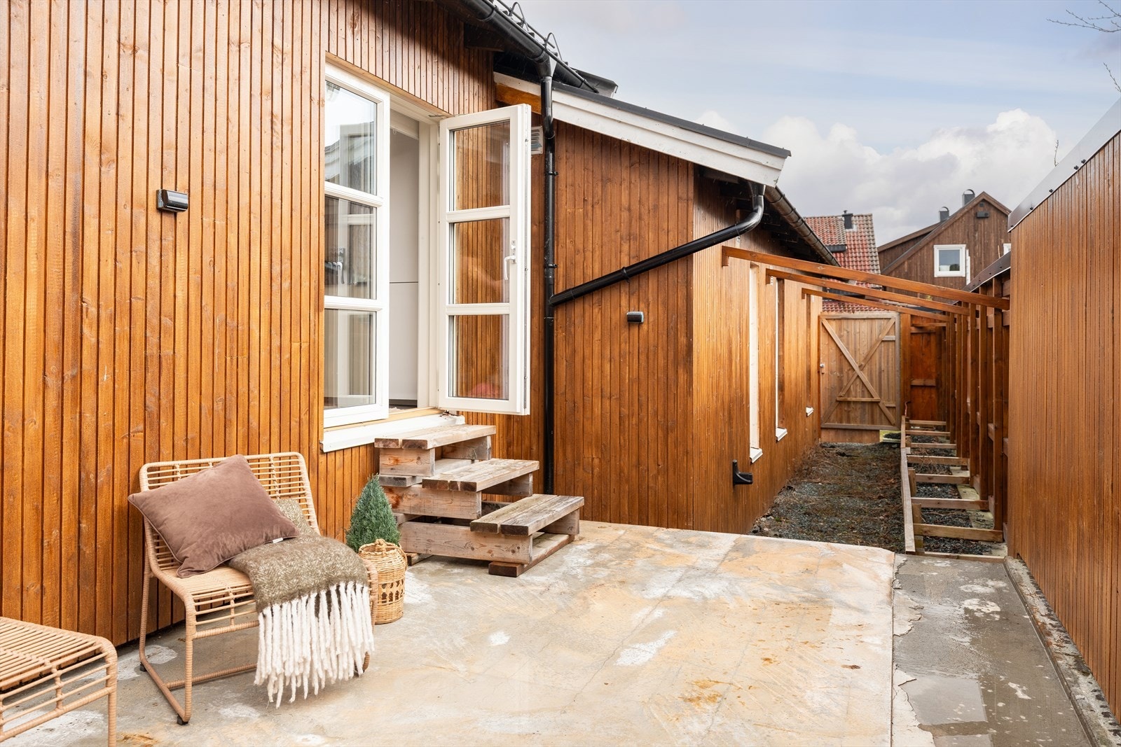 Her er det stort potensiale til å skape ditt drømmeuteområde. Galleribilde