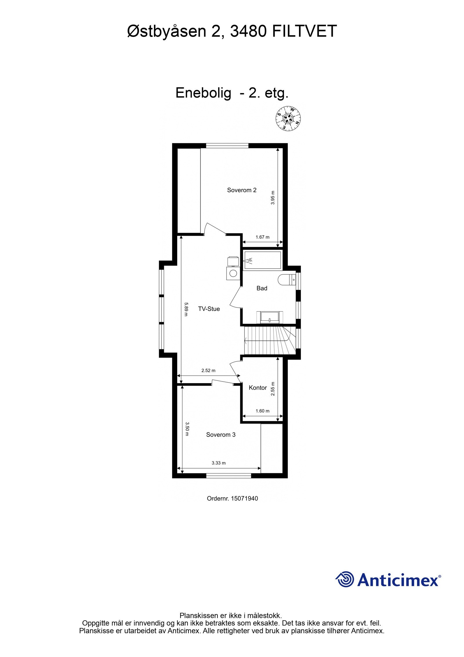 Plantegning 2. etg Galleribilde
