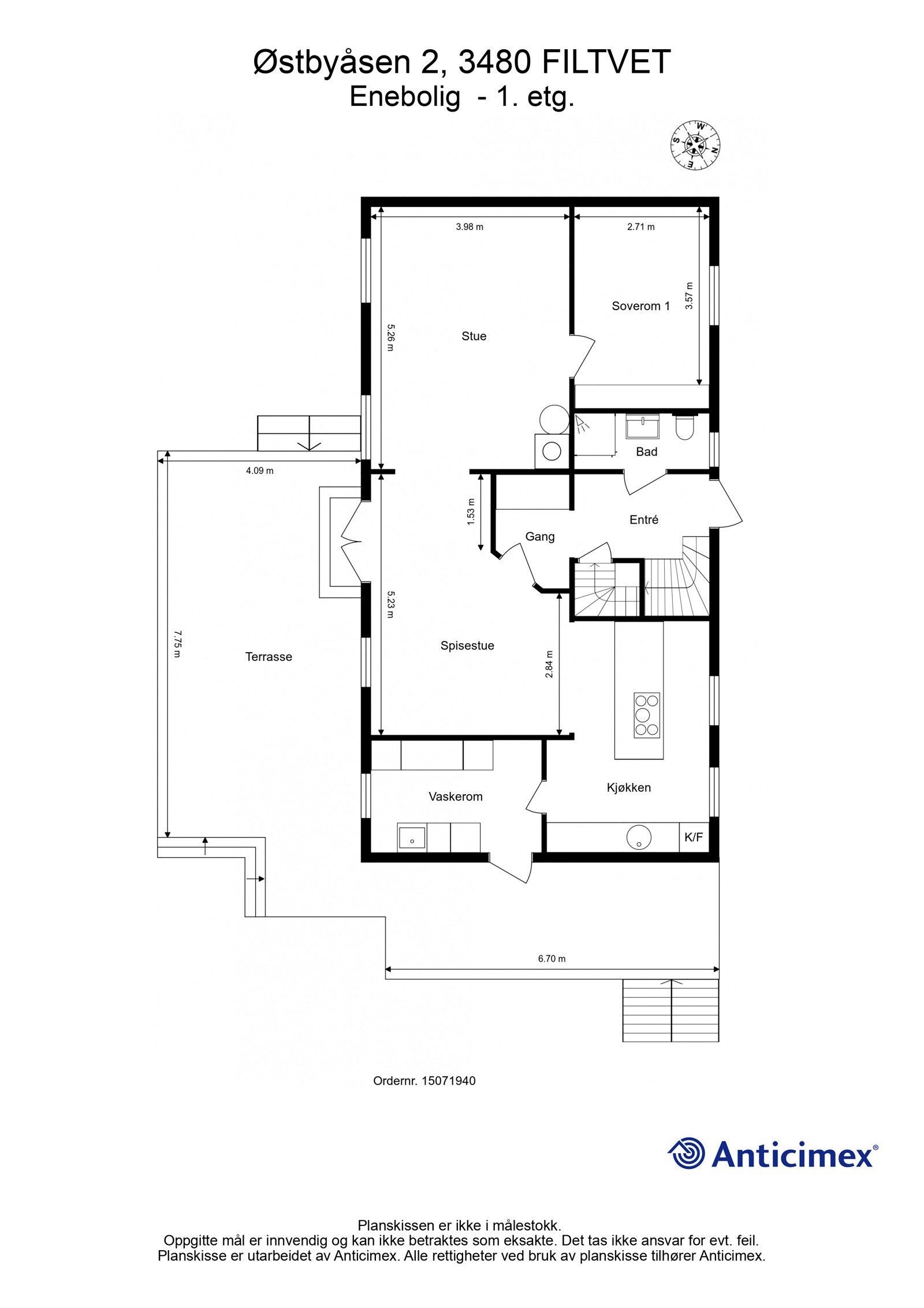 Plantegning 1. etg Galleribilde
