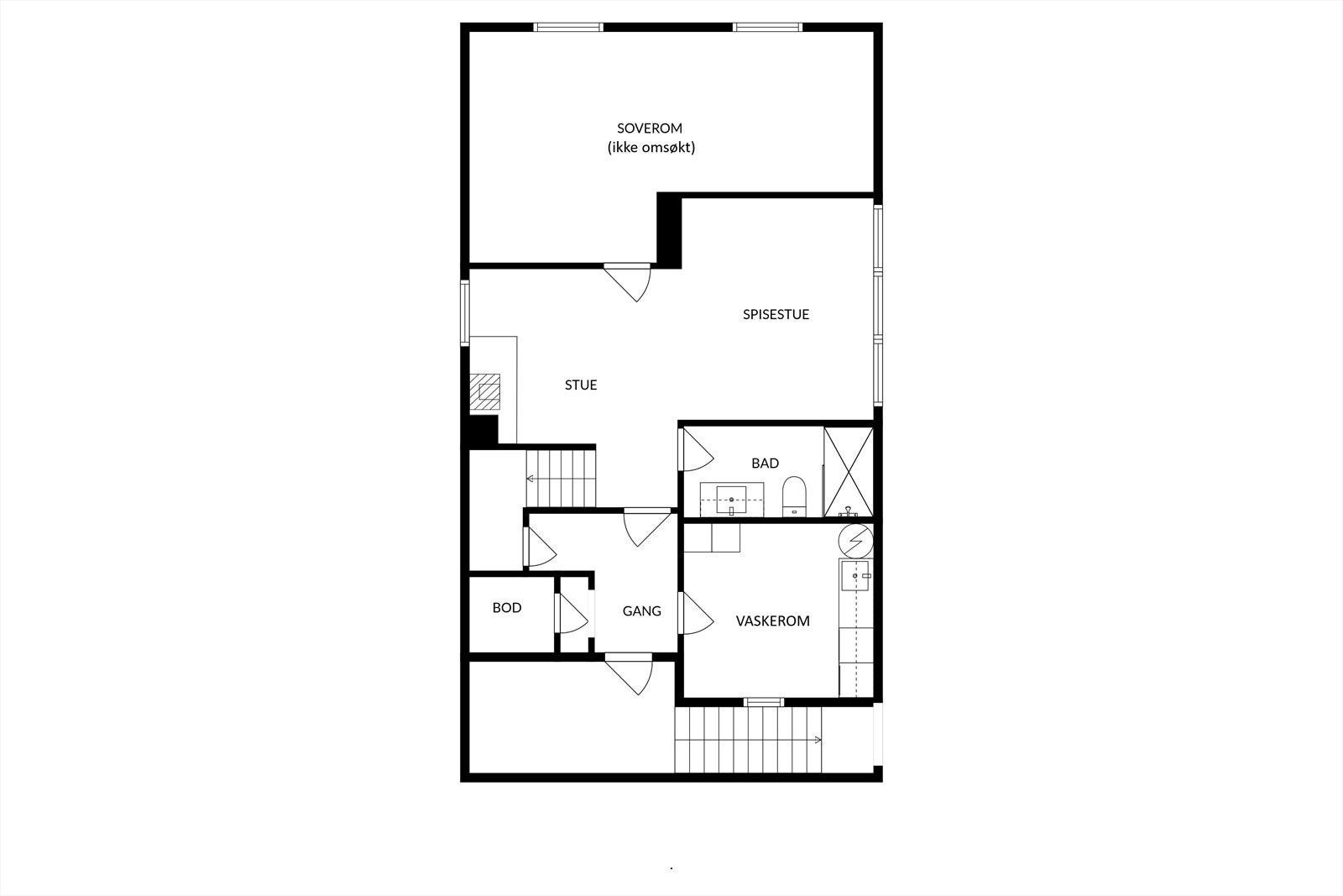 - Plantegning underetasje - Galleribilde