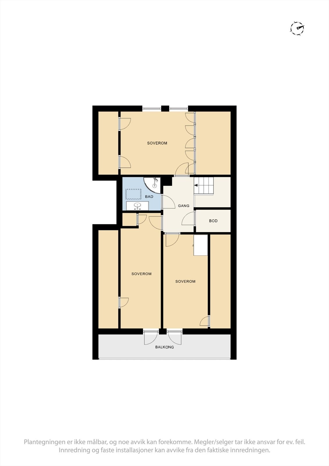 Plantegning loft Galleribilde