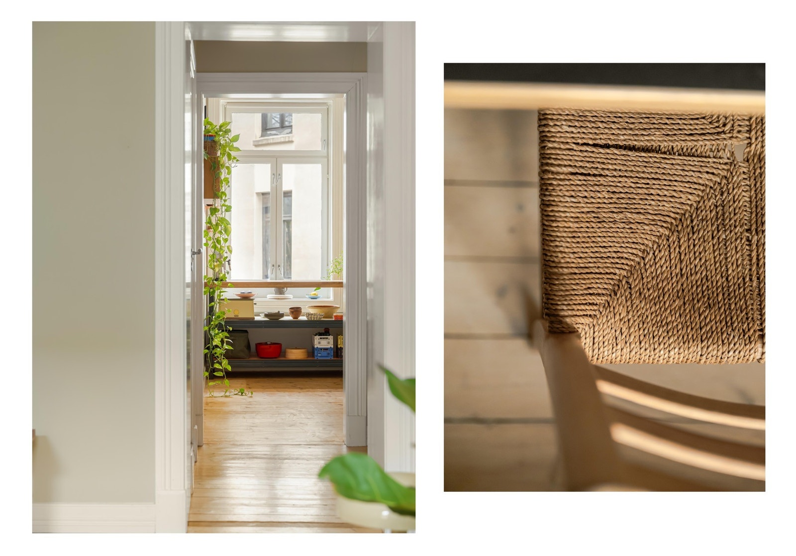 Leiligheten har gjennomgående lys fra stue til kjøkken. Galleribilde