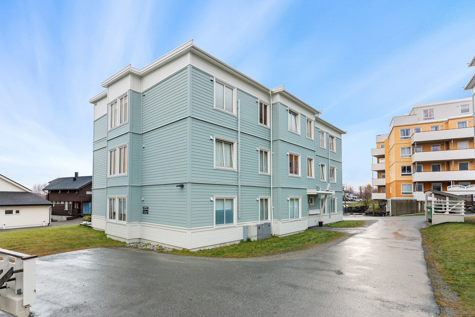 Veldrevet borettslag. Her har man avdragsfrihet på fellesgjeld fram til 2034.