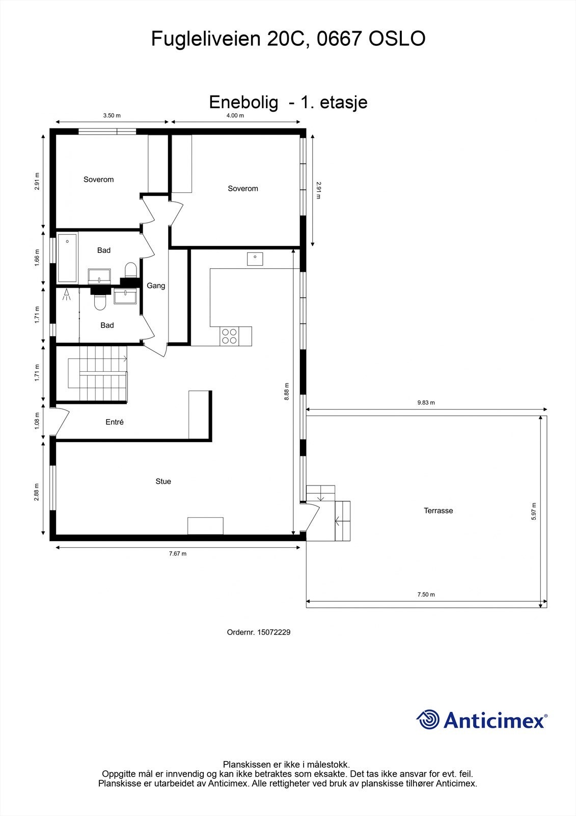 Plantegning - 1. etasje Galleribilde