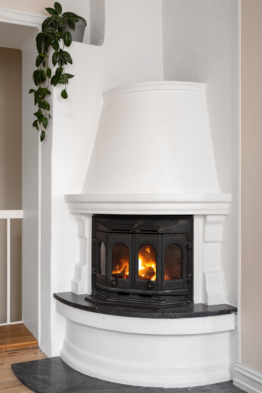 Pipeløpet i sameiet ble pusset opp i 2017. Galleribilde