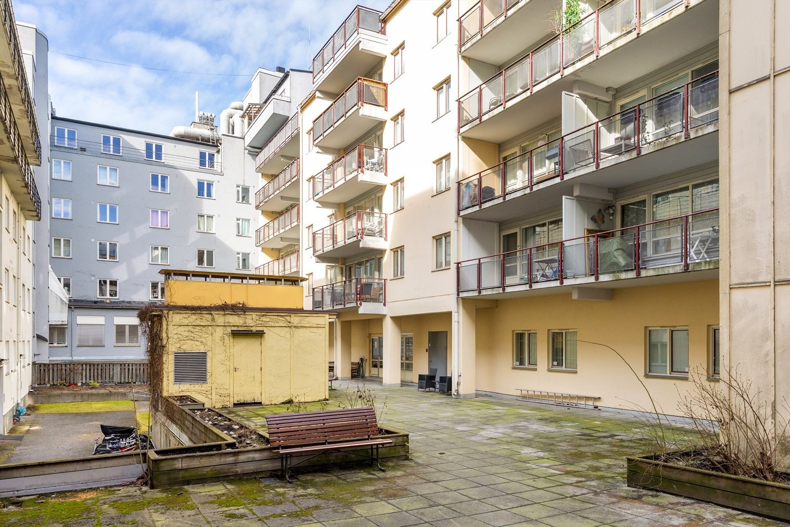 Fine fellesområder i bakgården Galleribilde