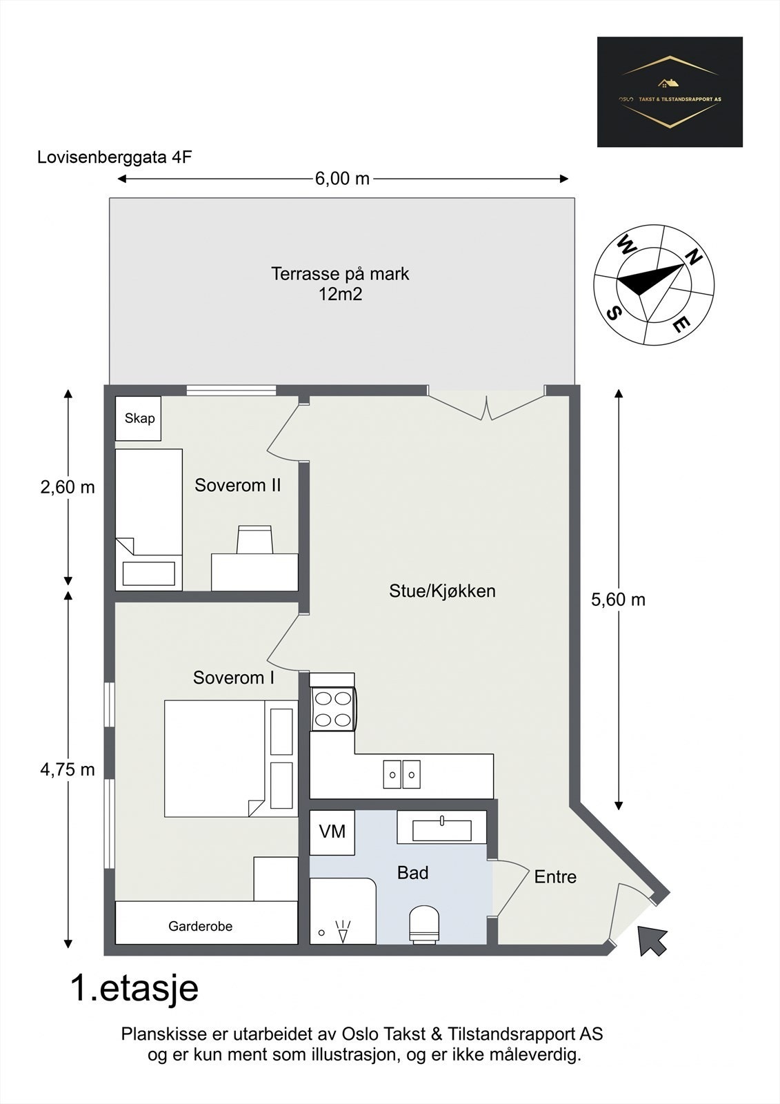 Plantegning til orientering. Galleribilde