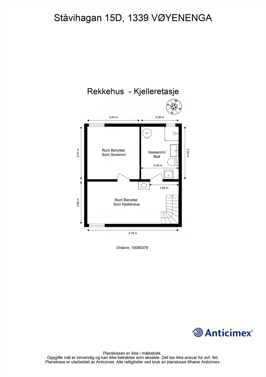 Plantegning - Kjelleretasje Galleribilde
