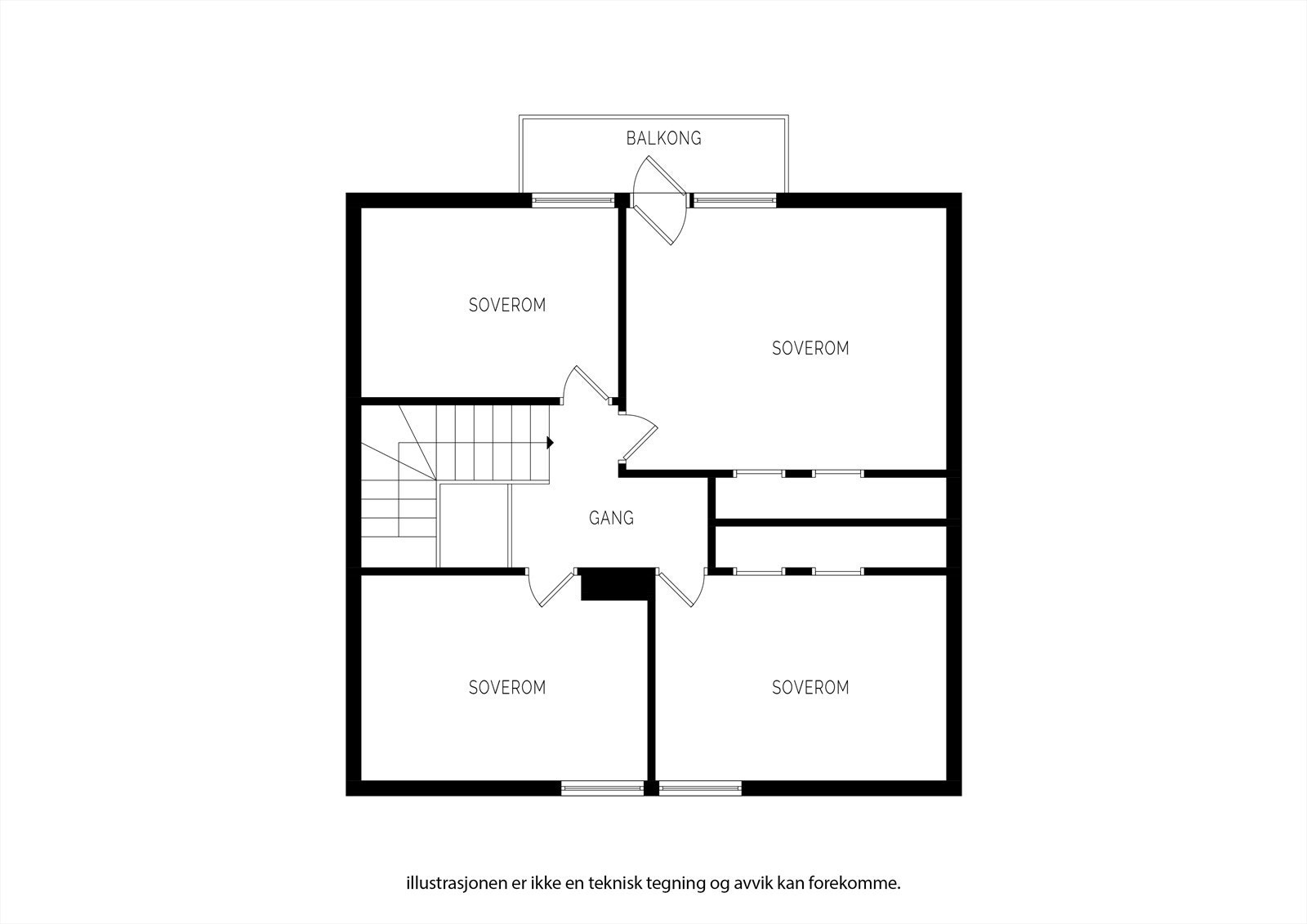 Plantegning 2. etasje. Galleribilde