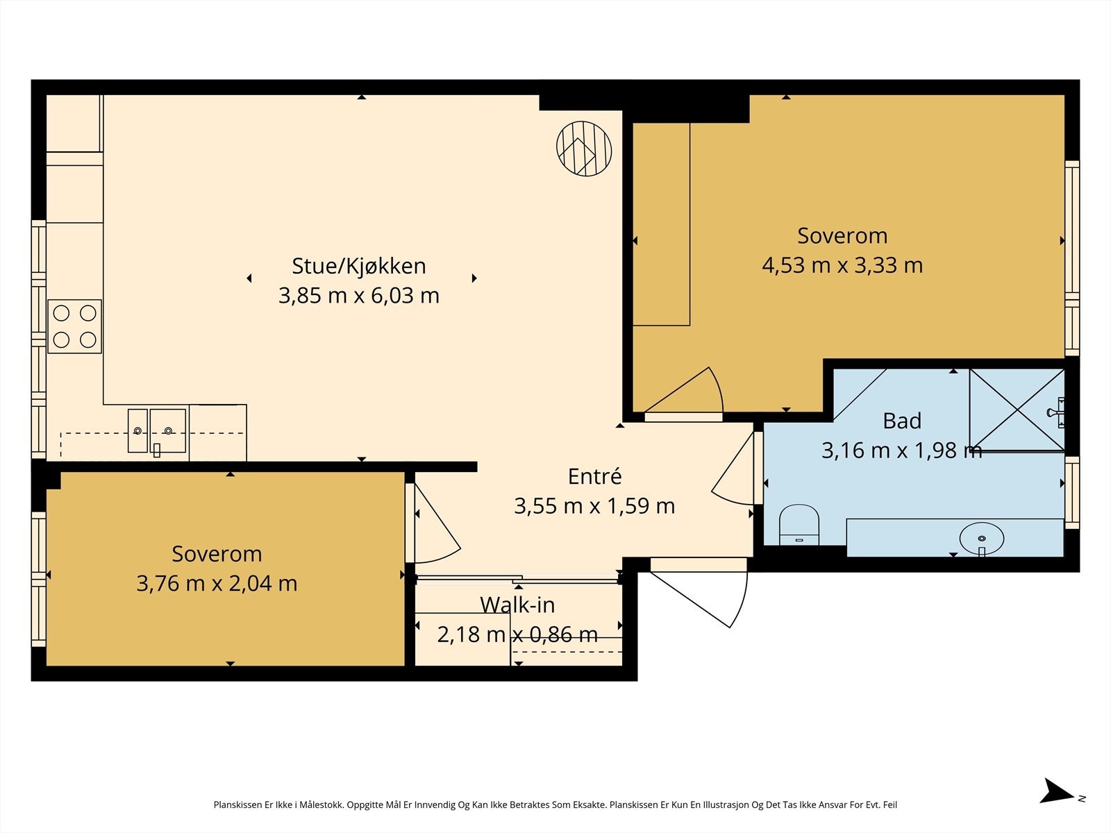Plantegning (avvik kan forekomme) Galleribilde