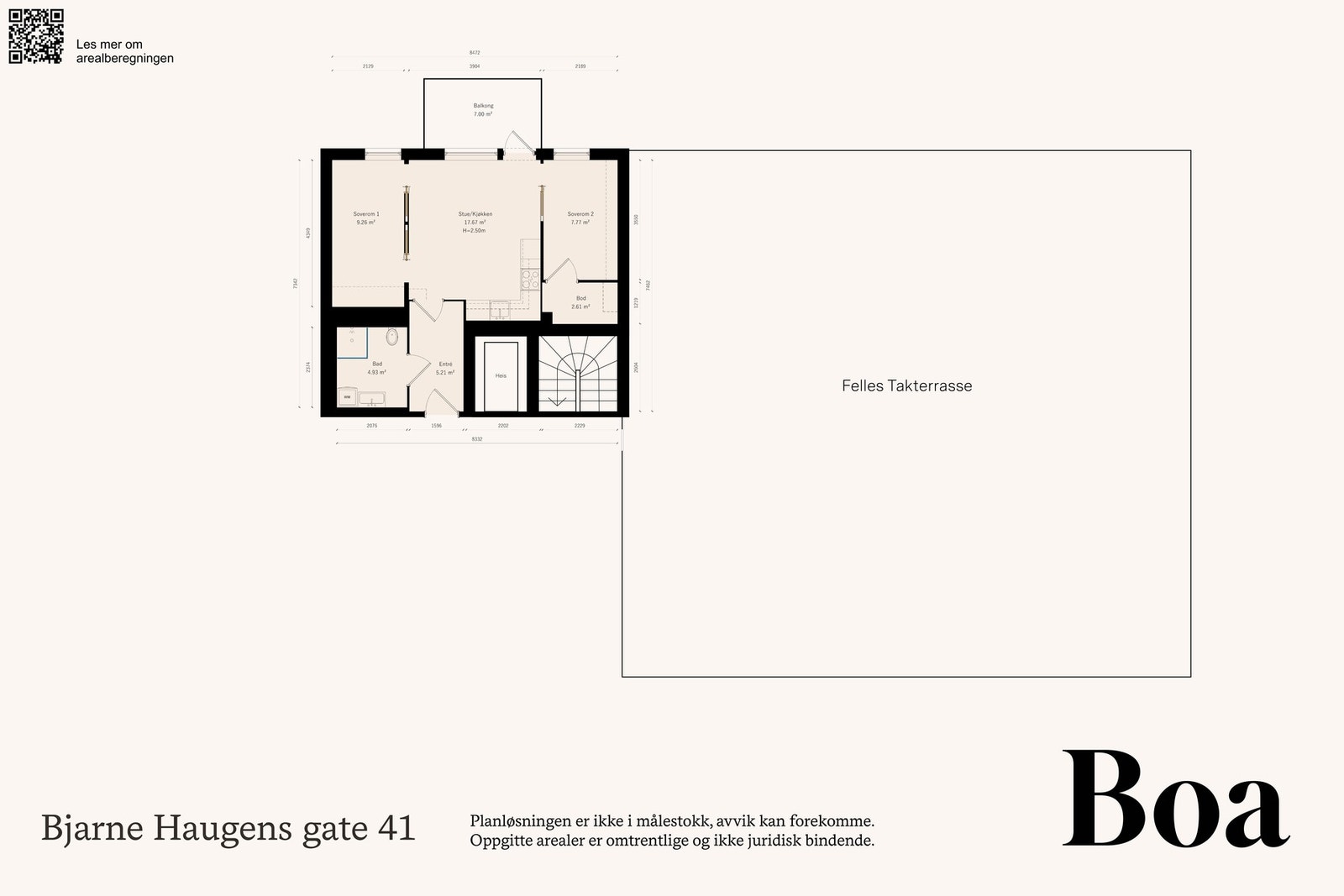 Illustrerende plantegning Galleribilde