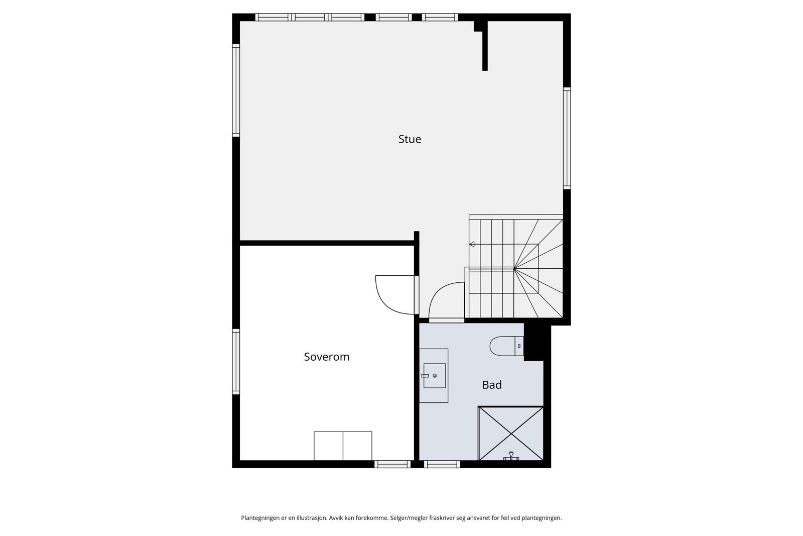 Plantegning 2.etg. Galleribilde