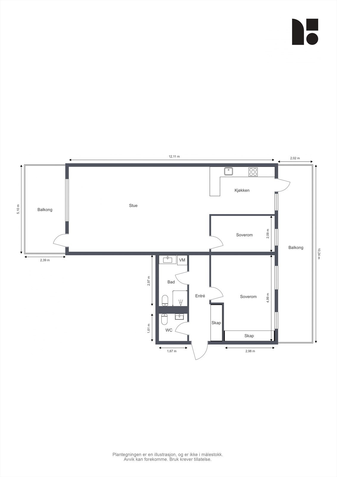 Plantegning Galleribilde