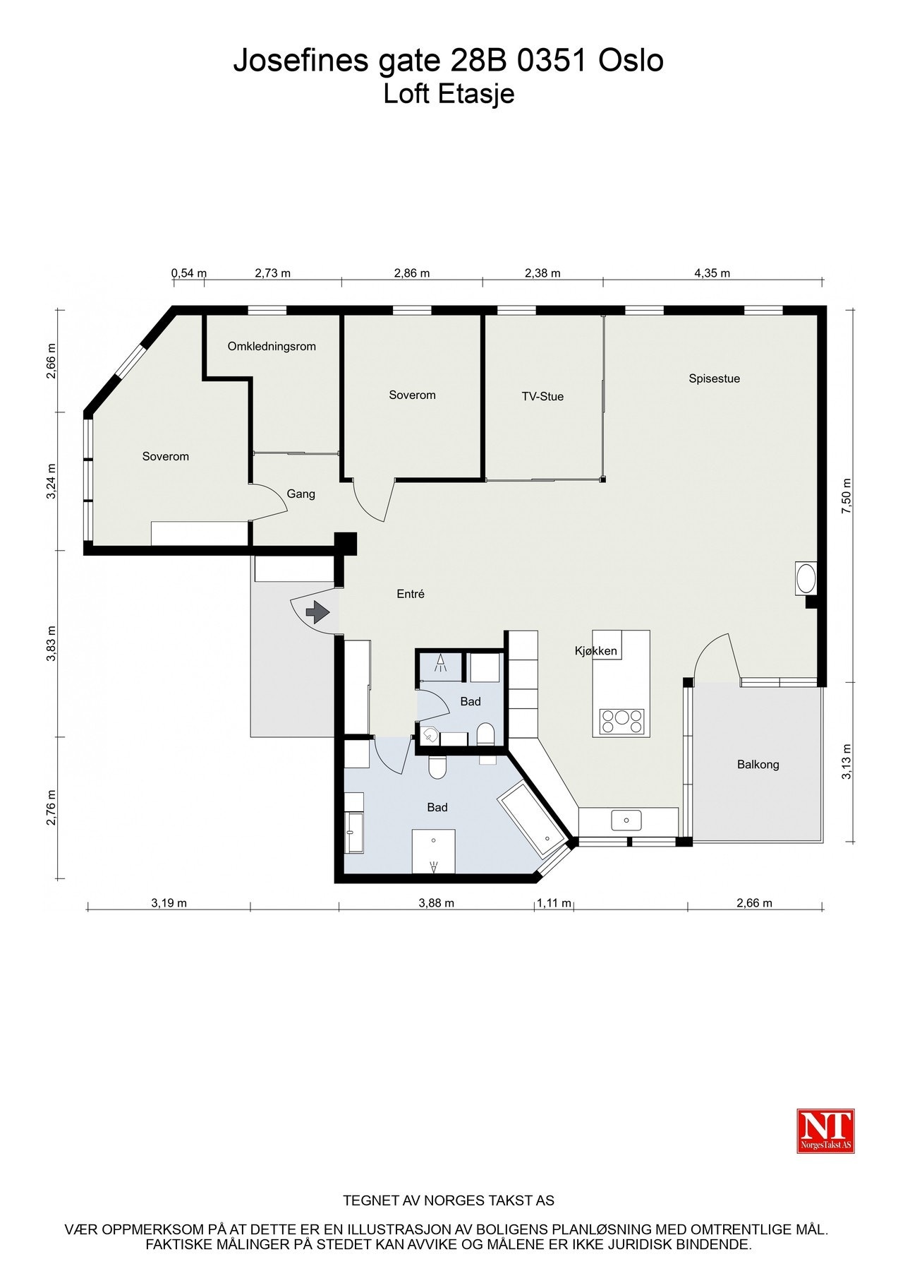 Plantegning Galleribilde