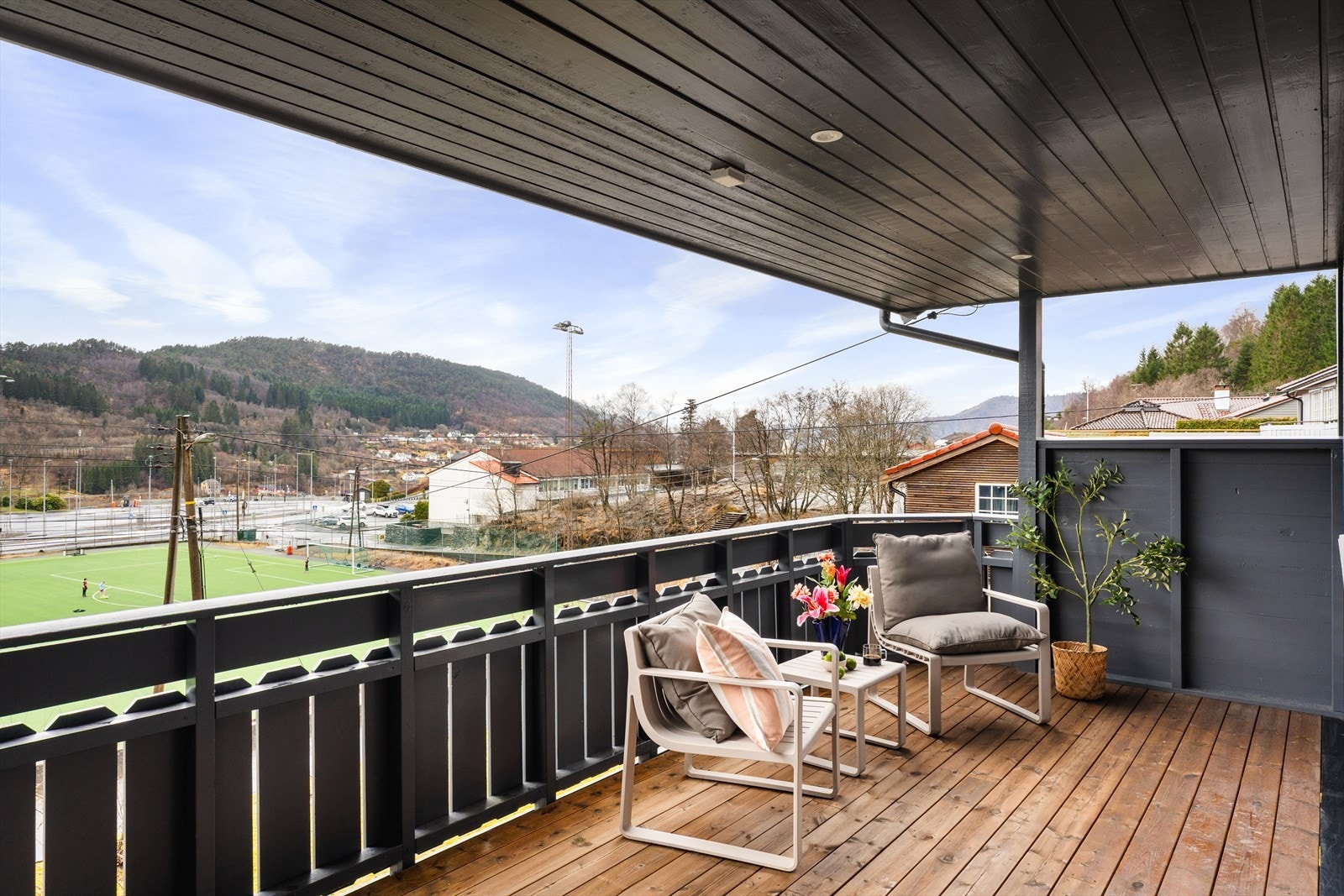 Overbygget altan med utsikt Galleribilde