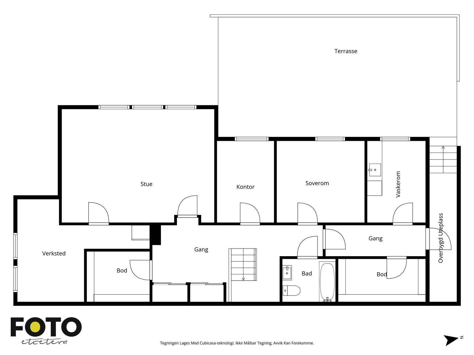 Veiledende plantegning - Ikke målbar Galleribilde