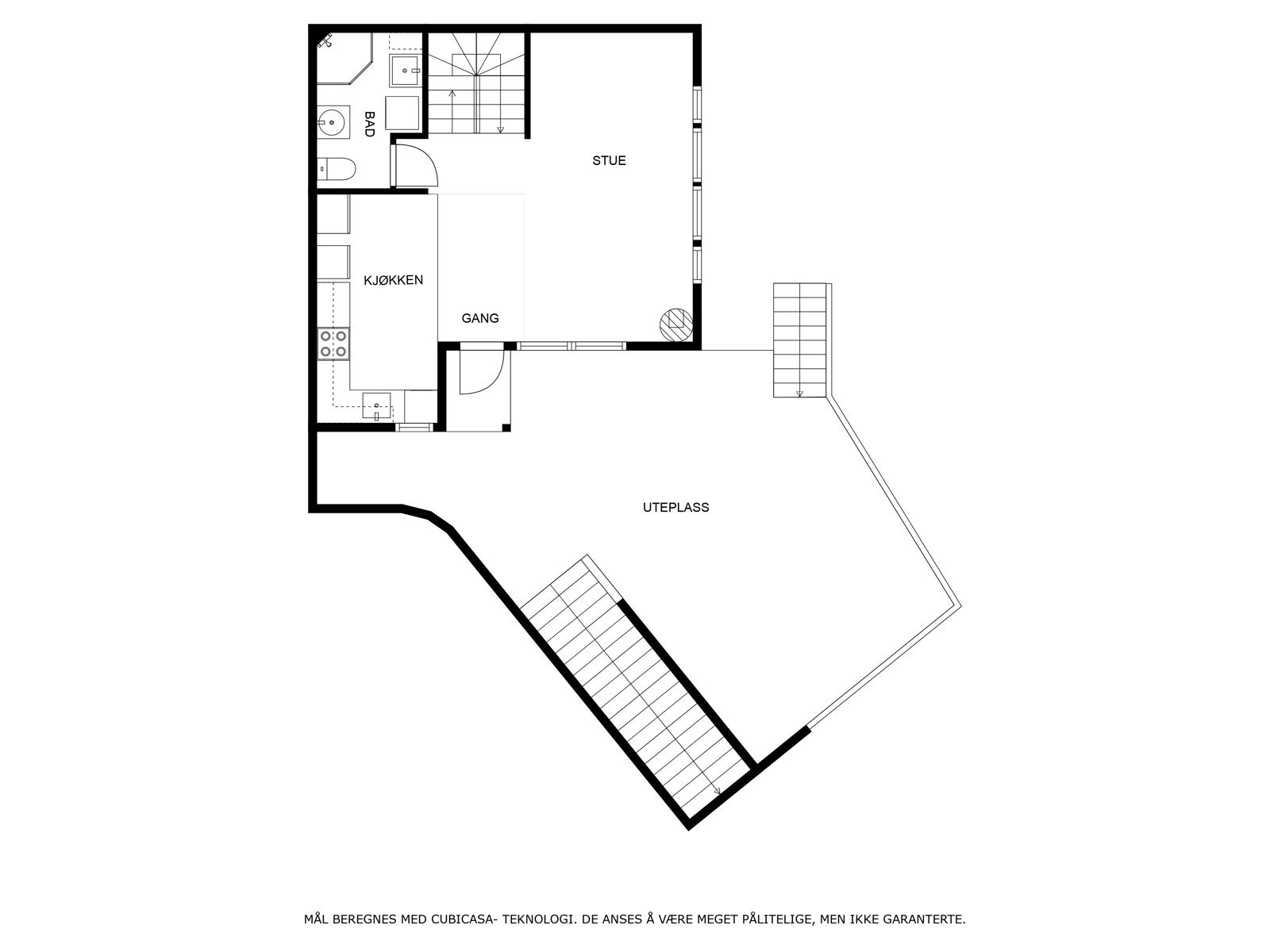 Plantegning 1. etasje Galleribilde
