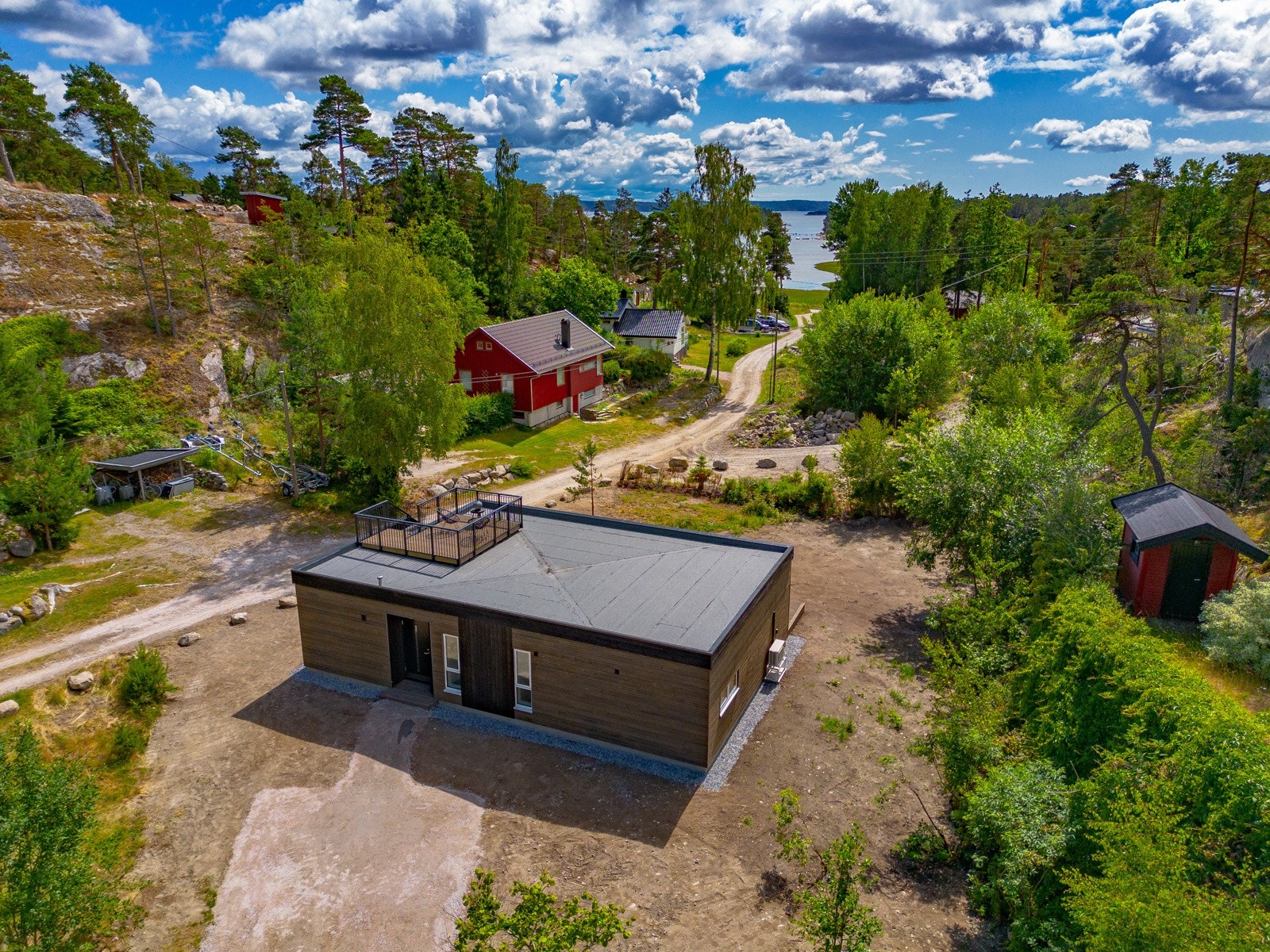 Den store tomten er grovplannert Galleribilde