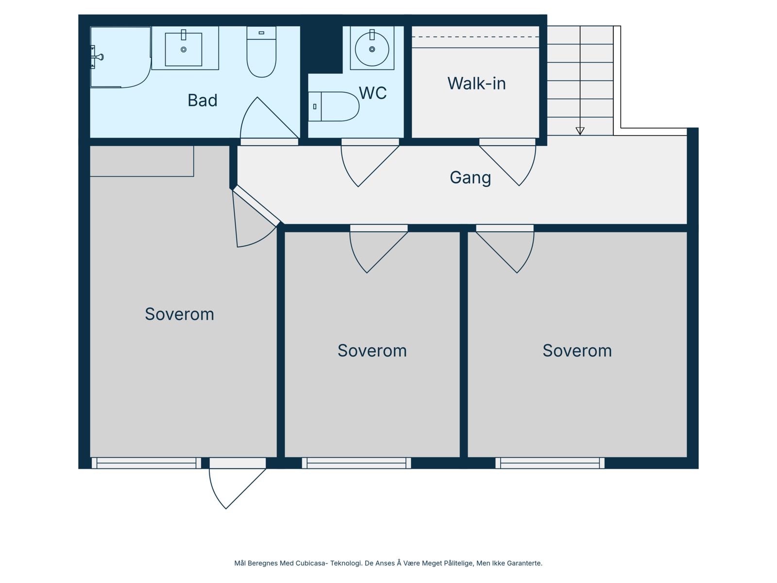 Plantegning 3. etasje Galleribilde