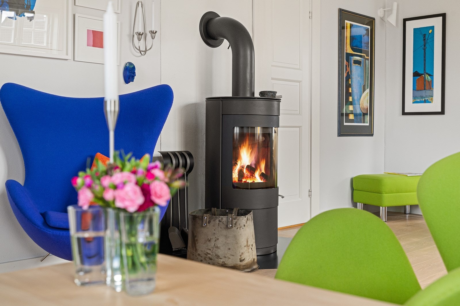 Lekker og effektiv vedovn. Ny pipeforing (innerpipe er montert ca. 2015) Galleribilde